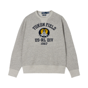 [KREAM Limited Edition The Trophy Fishing Club] Polo Ralph Lauren Fleece Graphic Sweatshirt Grey Heather - 25FW