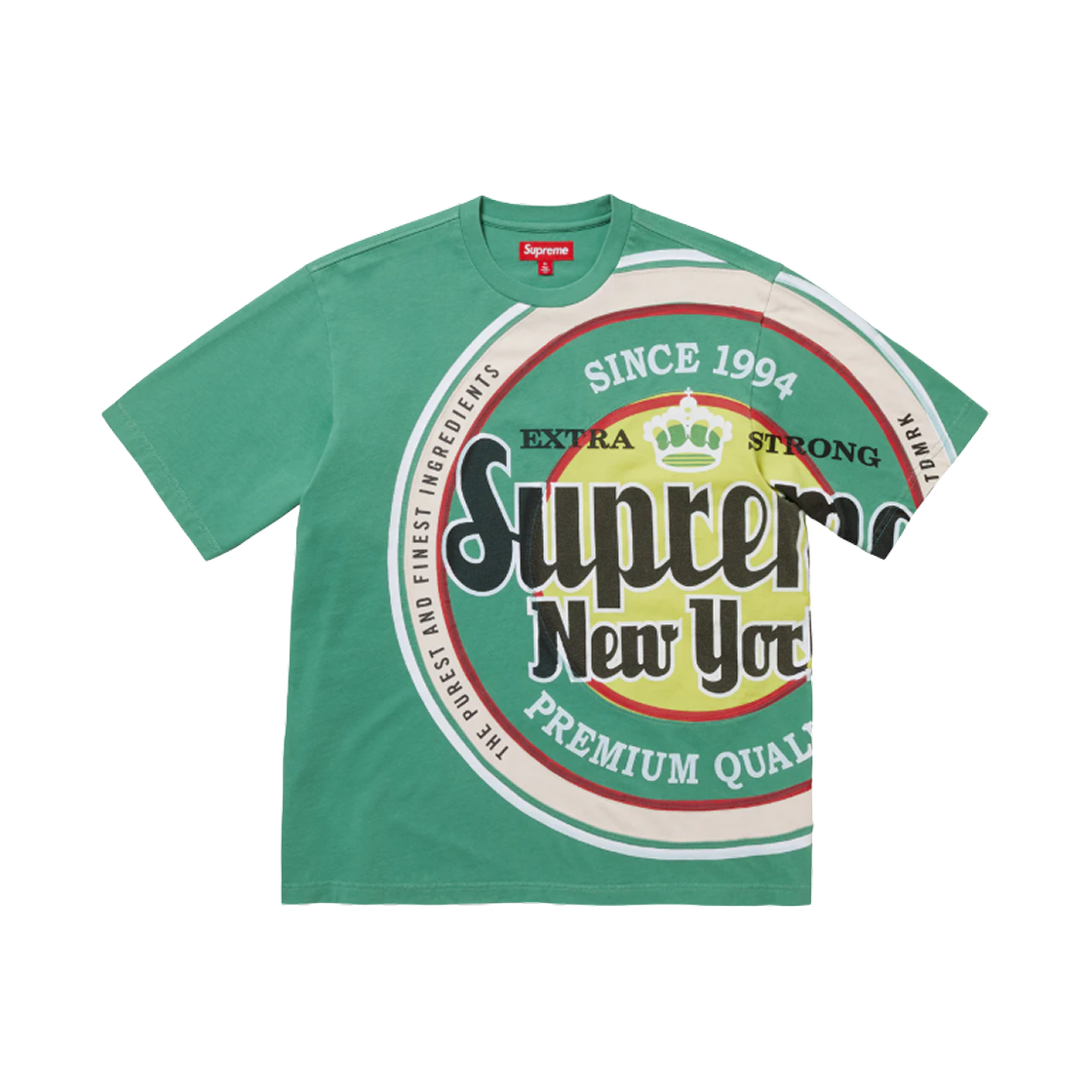 - Supreme Lager S/S Top Green - 25SS