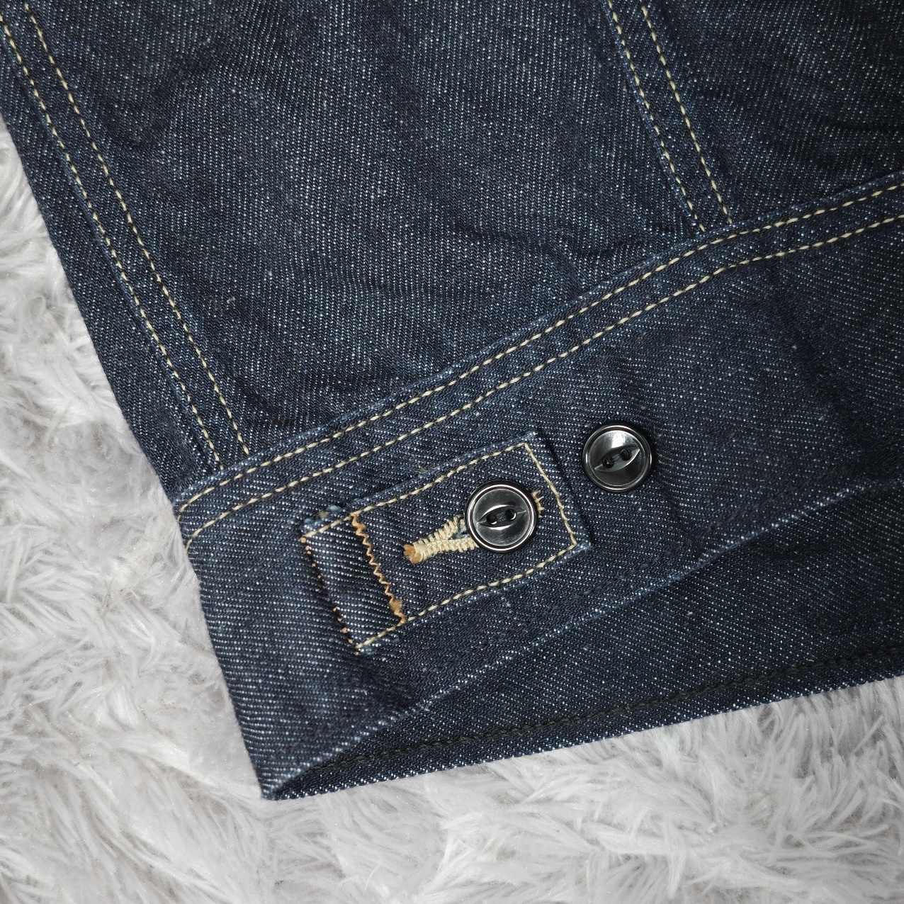 Kapital 11.5 oz. Denim Mexican Tuxedo Westerner Bone Jacket Indigo 착용 스타일 - 6