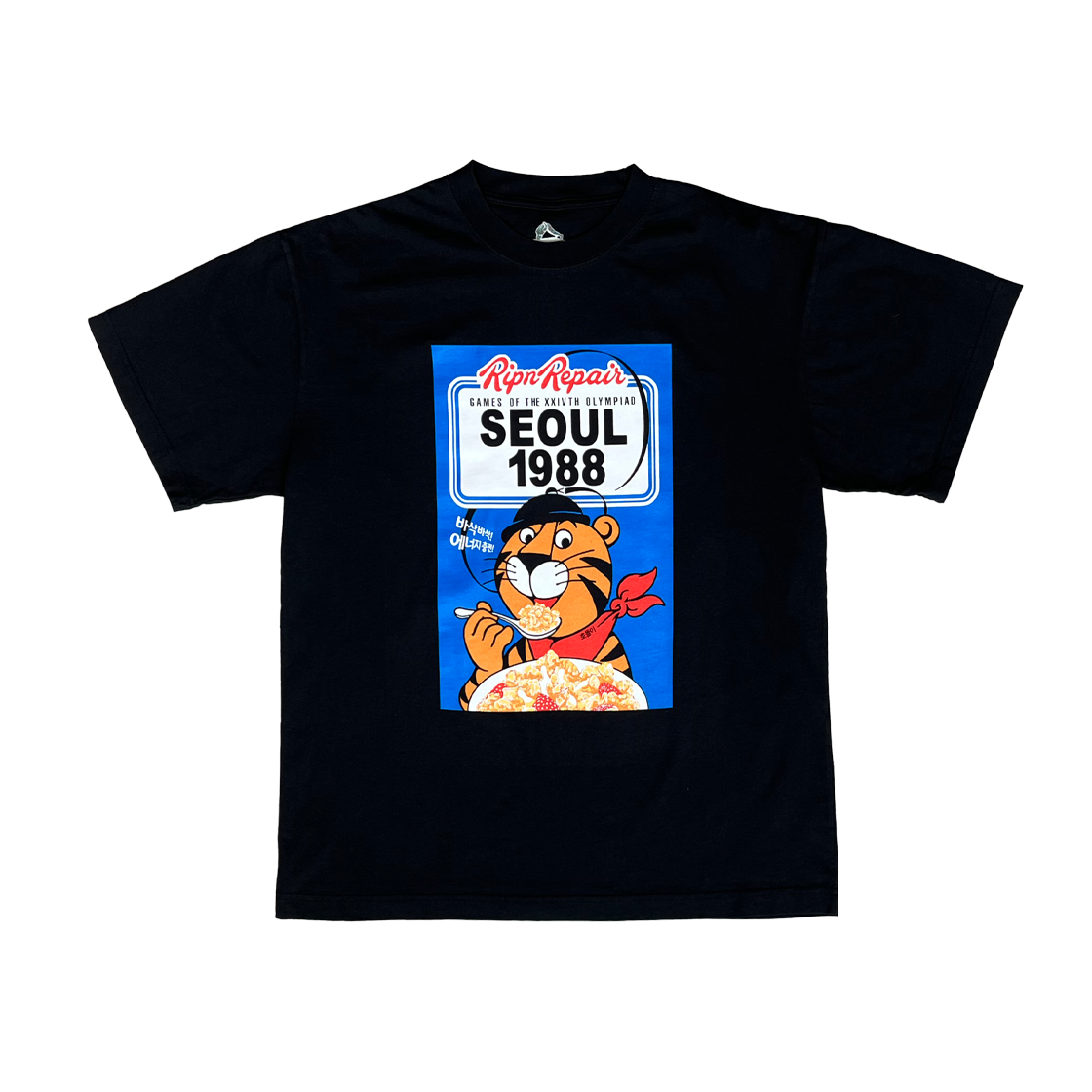 RNR25SSTS001BLK R&Co. RNR Seoul 1988 Unisex Top Black