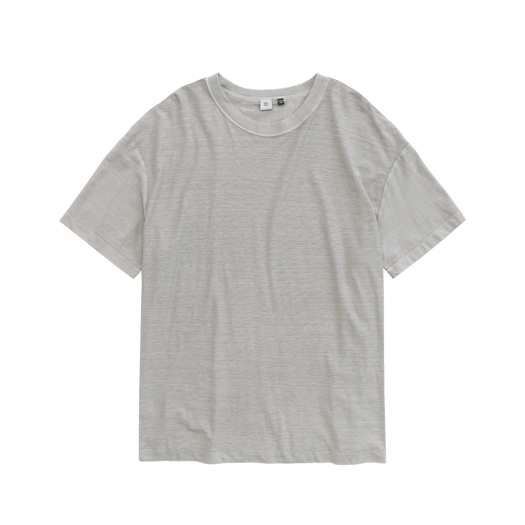 PL5OTS0423A6 Polyteru Reversed 1/2 Tee Light Gray