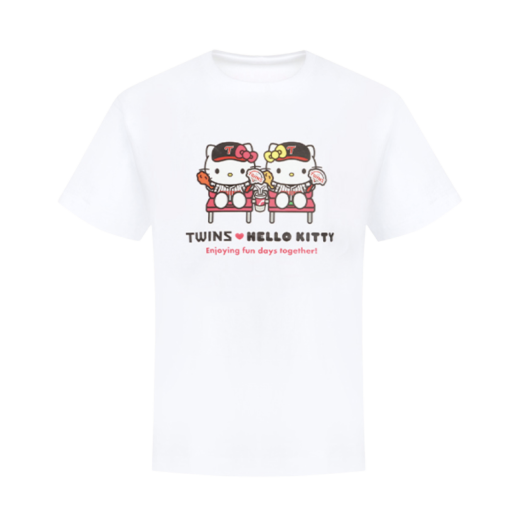 Tシャツ・カットソー [Snow Peak X Hello Kitty] Women's Kitsch Short Sleeve W) 스노우피크 x 헬로 키티 키치 숏슬리브 티셔츠 라이트 블루