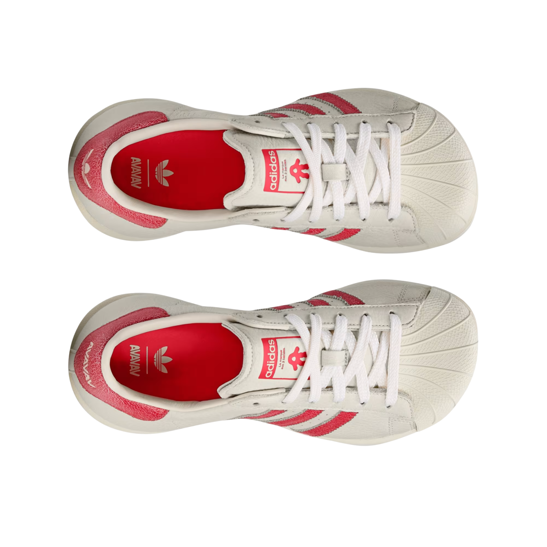 (W) 아디다스 x 아바바브 슈퍼스타 크리스탈 화이트 서플라이어 컬러((W) Adidas x Avavav Superstar Crystal White Supplier Colour) - 2