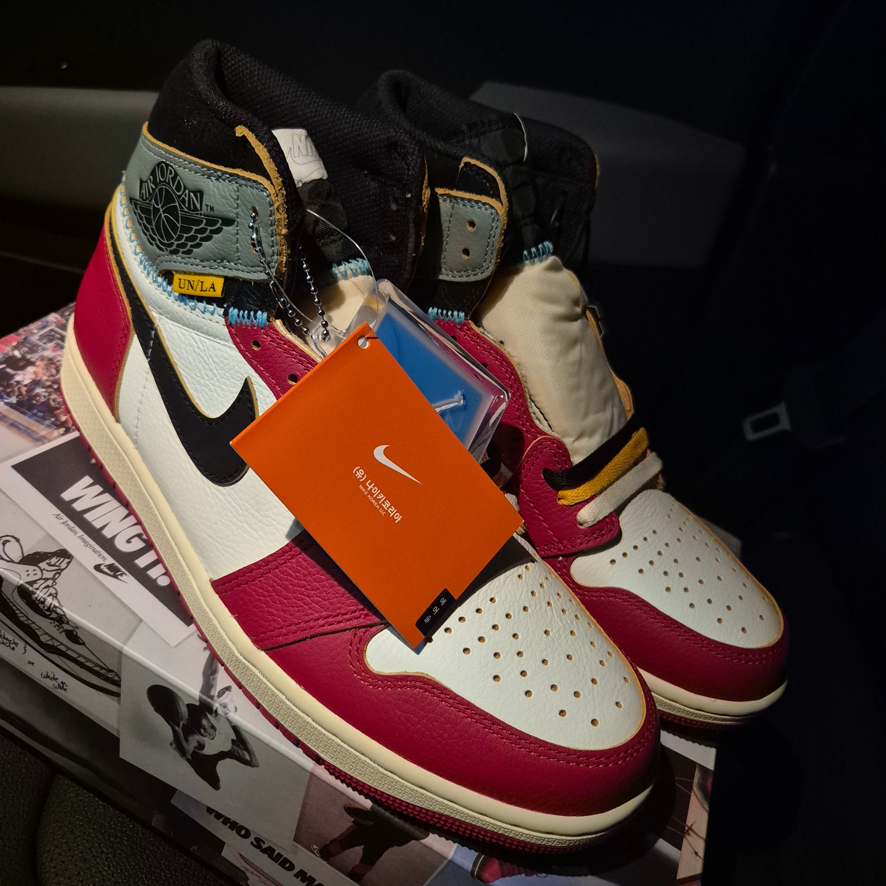 Jordan 1 x Union Retro High OG Chicago Shadow 착용 스타일 - 1