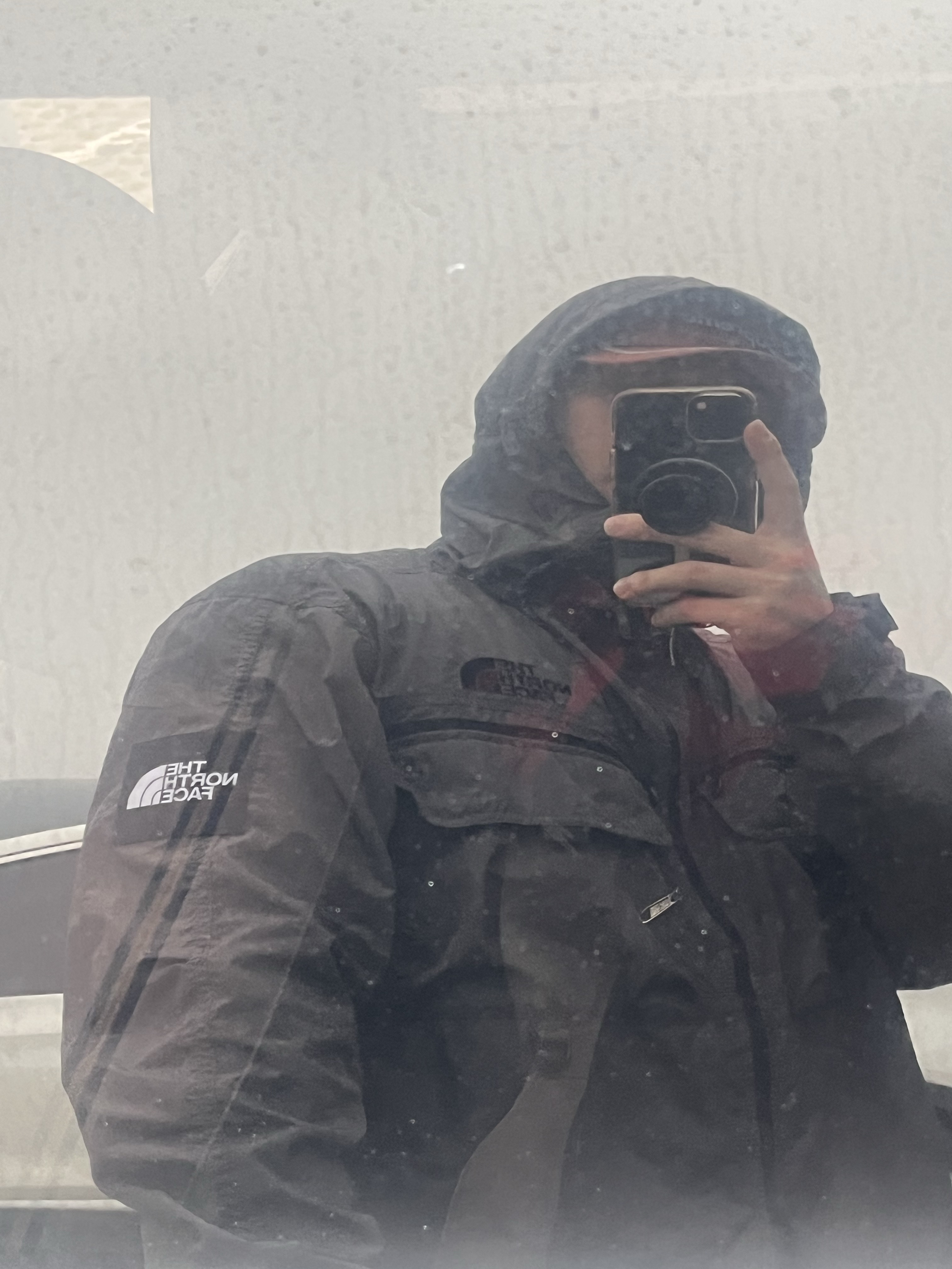 The North Face White Label Sheldon Cargo Jacket Dark Gray, Supreme Reflective Stitch Camp Cap Brown - 23SS 착용 스타일 - 3