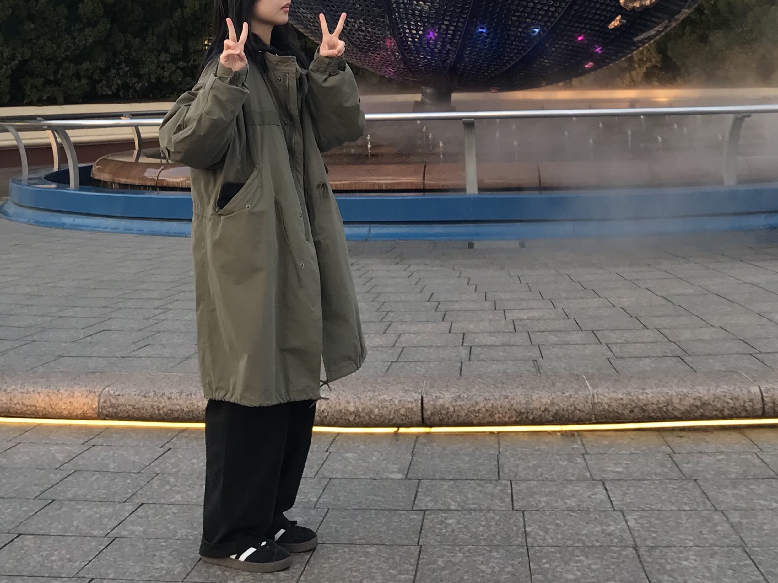 Freak's Store M-65 Mods Coat Liner Set Olive, Adidas VL Court 2.0 Black White 착용 스타일