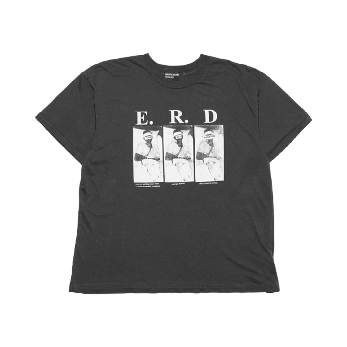 앙팡 리쉬 데프리메 유 아 낫띵 티셔츠 페이디드 블랙(Enfants Riches Deprimes You Are Nothing T-Shirt Faded Black)