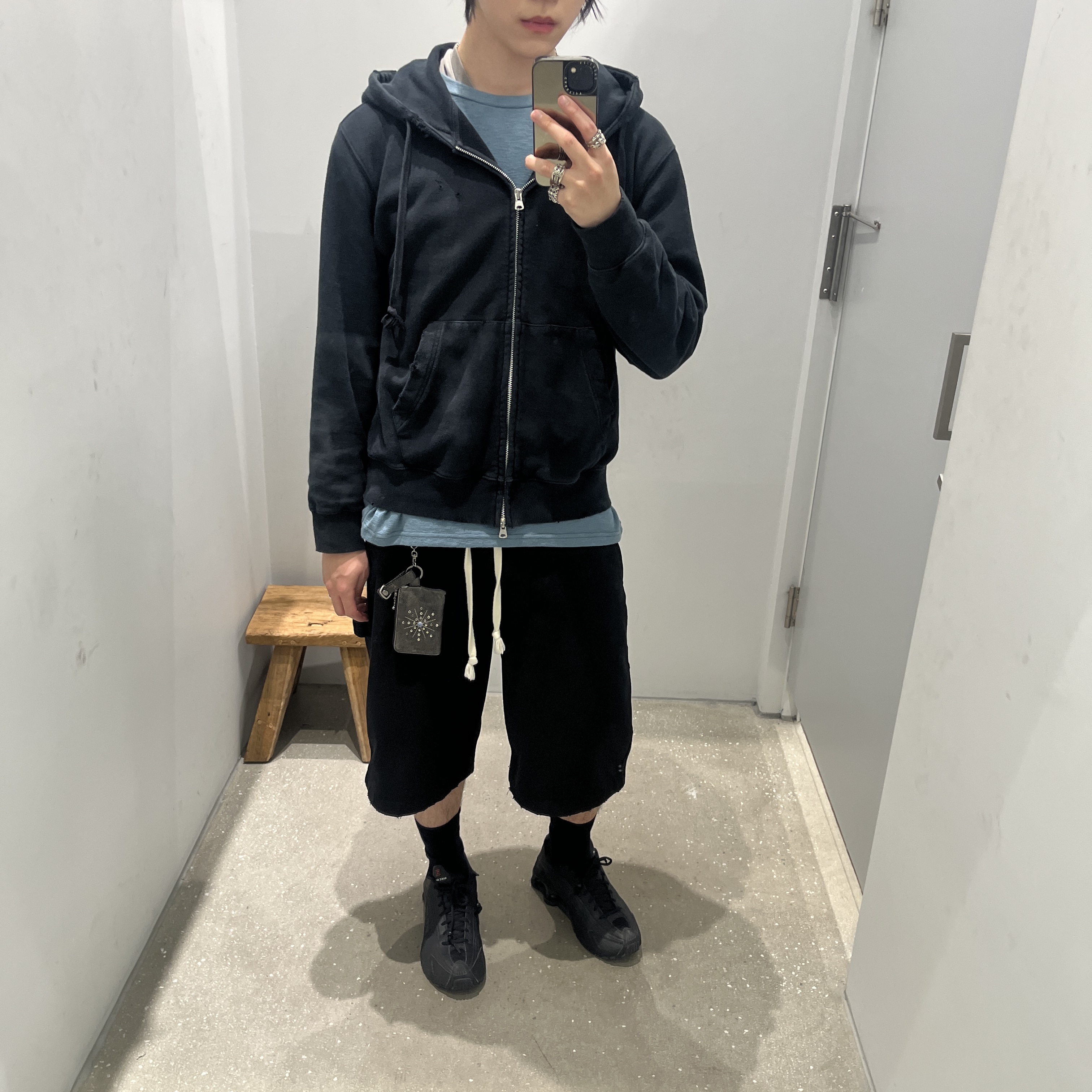 Polyteru Human Index Human Pocket Long Sleeve Jade Blue, (W) Nike Shox R4 Black 착용 스타일 - 1