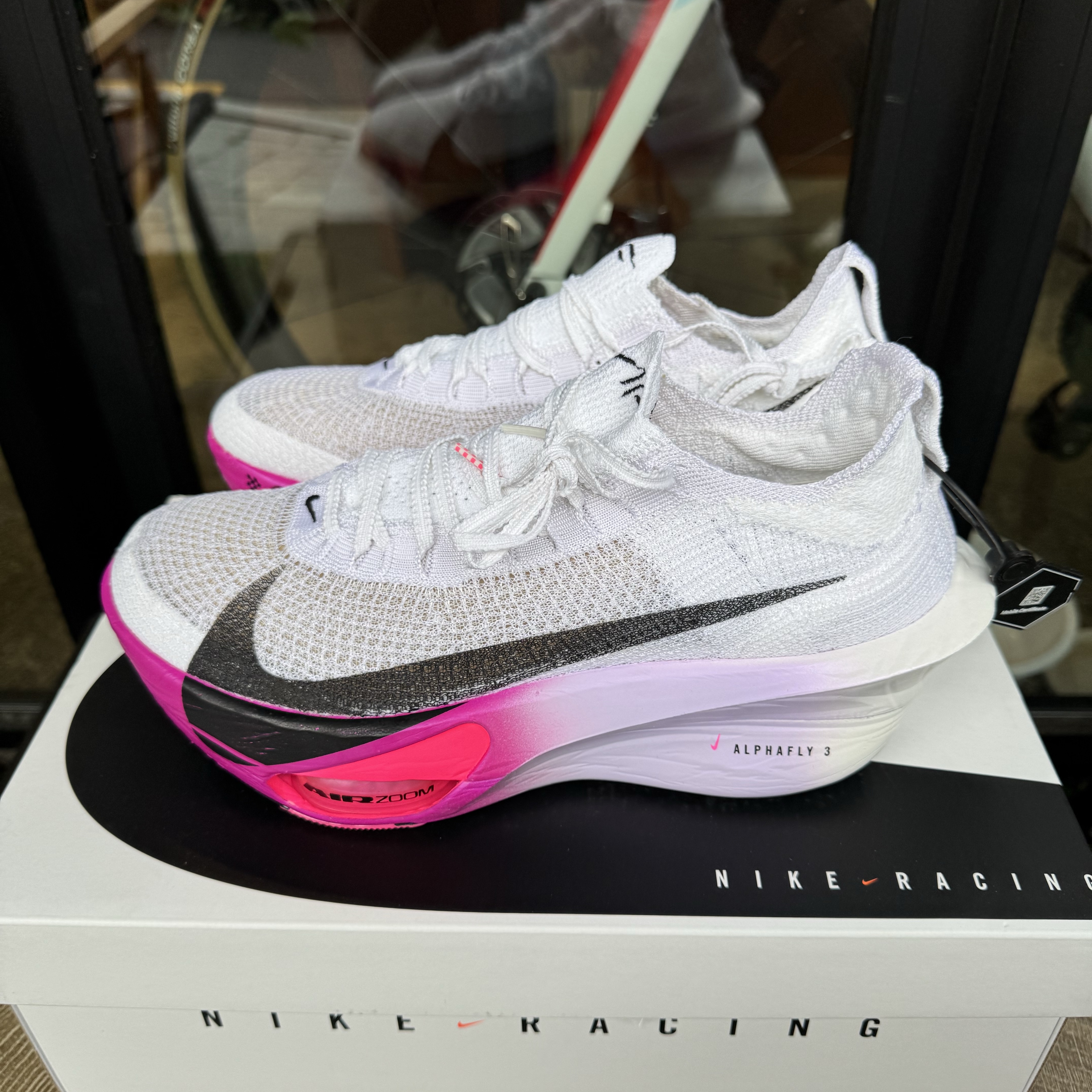 Nike Air Zoom Alphafly Next% 3 Hyper Pink 착용 스타일 - 4