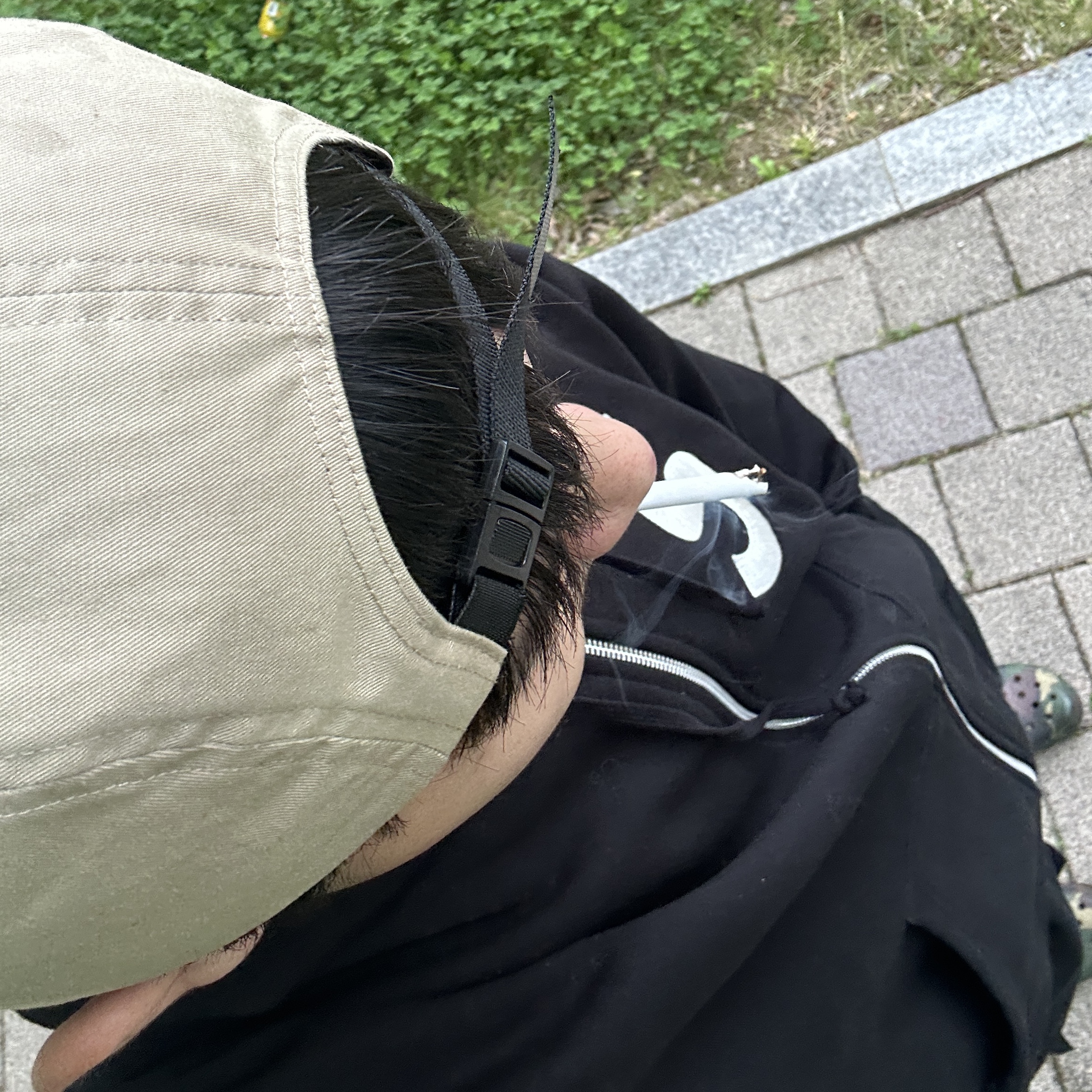 Supreme S Logo Zip Up Hooded Sweatshirt Black - 24FW 착용 스타일