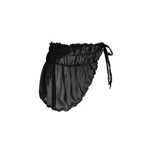 PP25HSSW03BK Pain or Pleasure Women Memory Wrap Skirt black