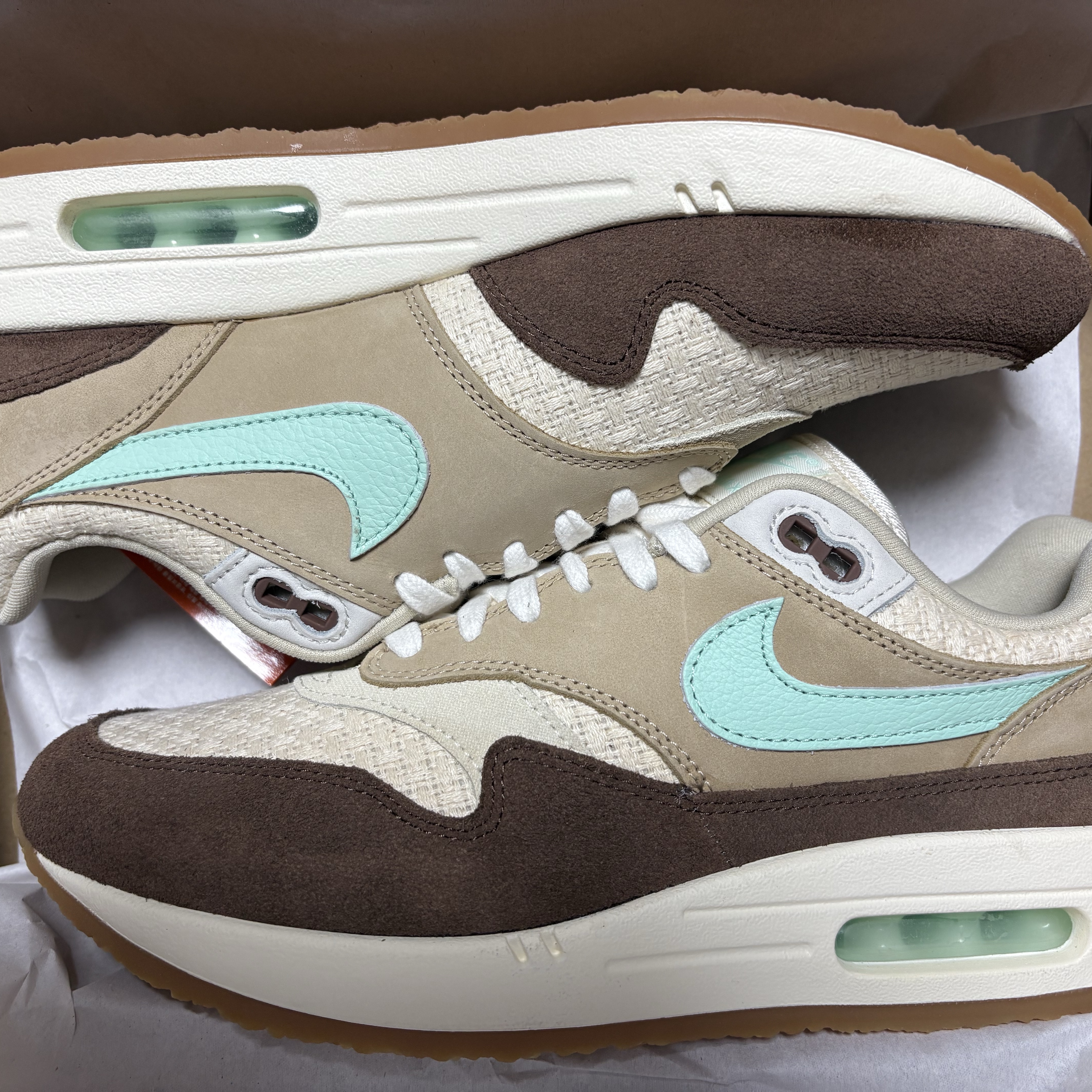 Nike Air Max 1 Premium Crepe Hemp 착용 스타일 - 2