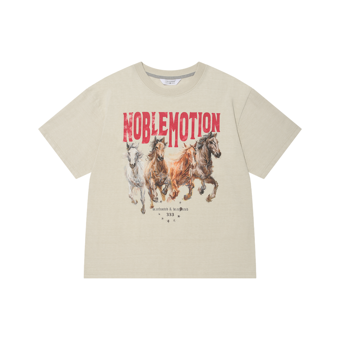 포스333 해자드 004 노블 모션 티셔츠 아이보리(PHOS333 Hazzard 004 Noble Motion T-Shirt Ivory)
