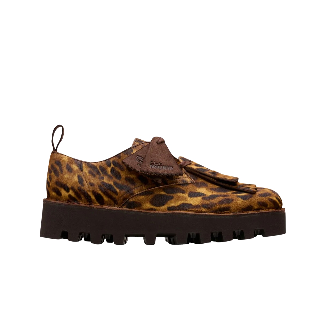 클락스 x 엔지니어드 가멘츠 디저트 칸 레오파드 프린트 포니(Clarks x Engineered Garments Desert Khan EG Leopard PRT Pony)