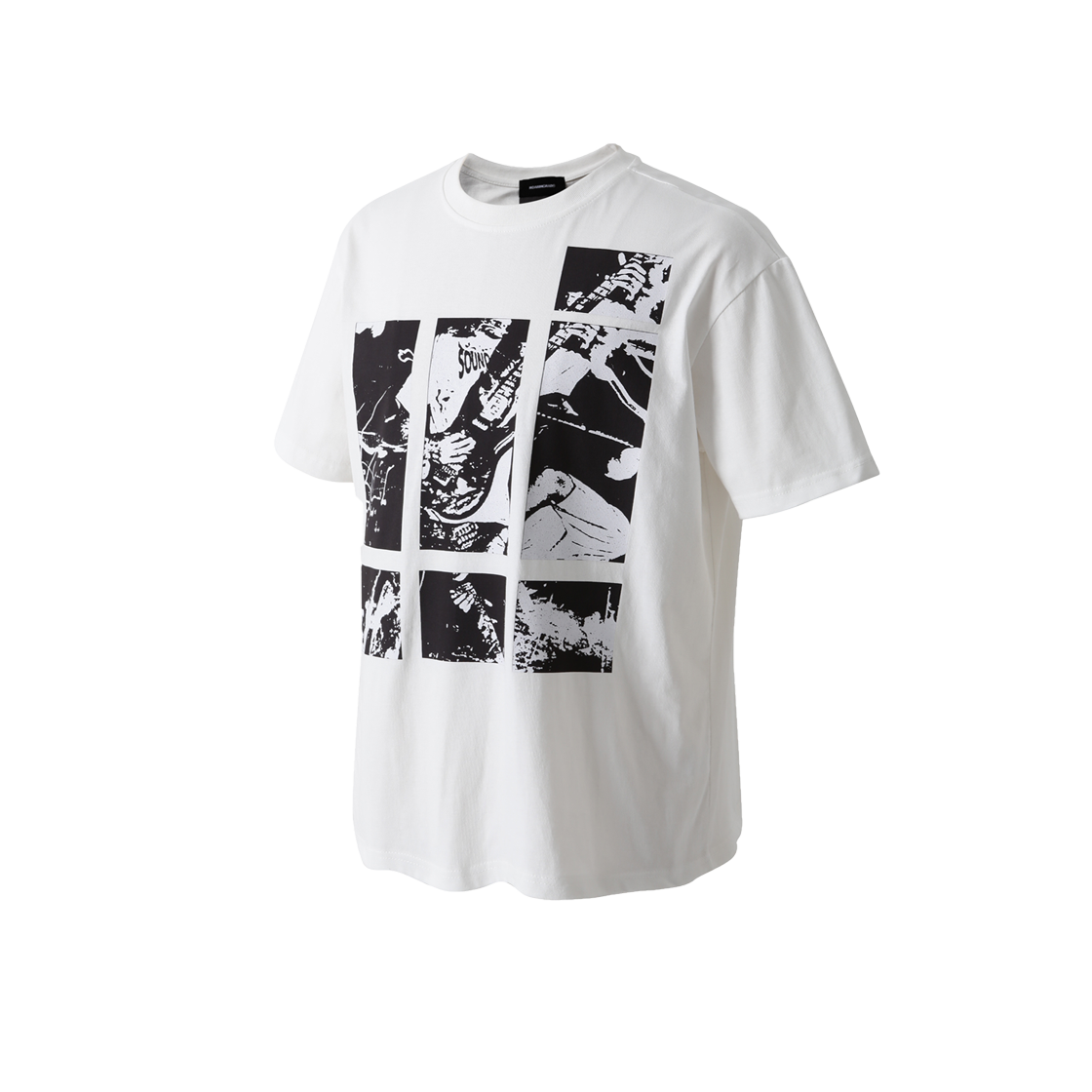 로어링라드 패치 프린트 티셔츠 화이트(ROARINGRAD Patch Shape T-shirt White)