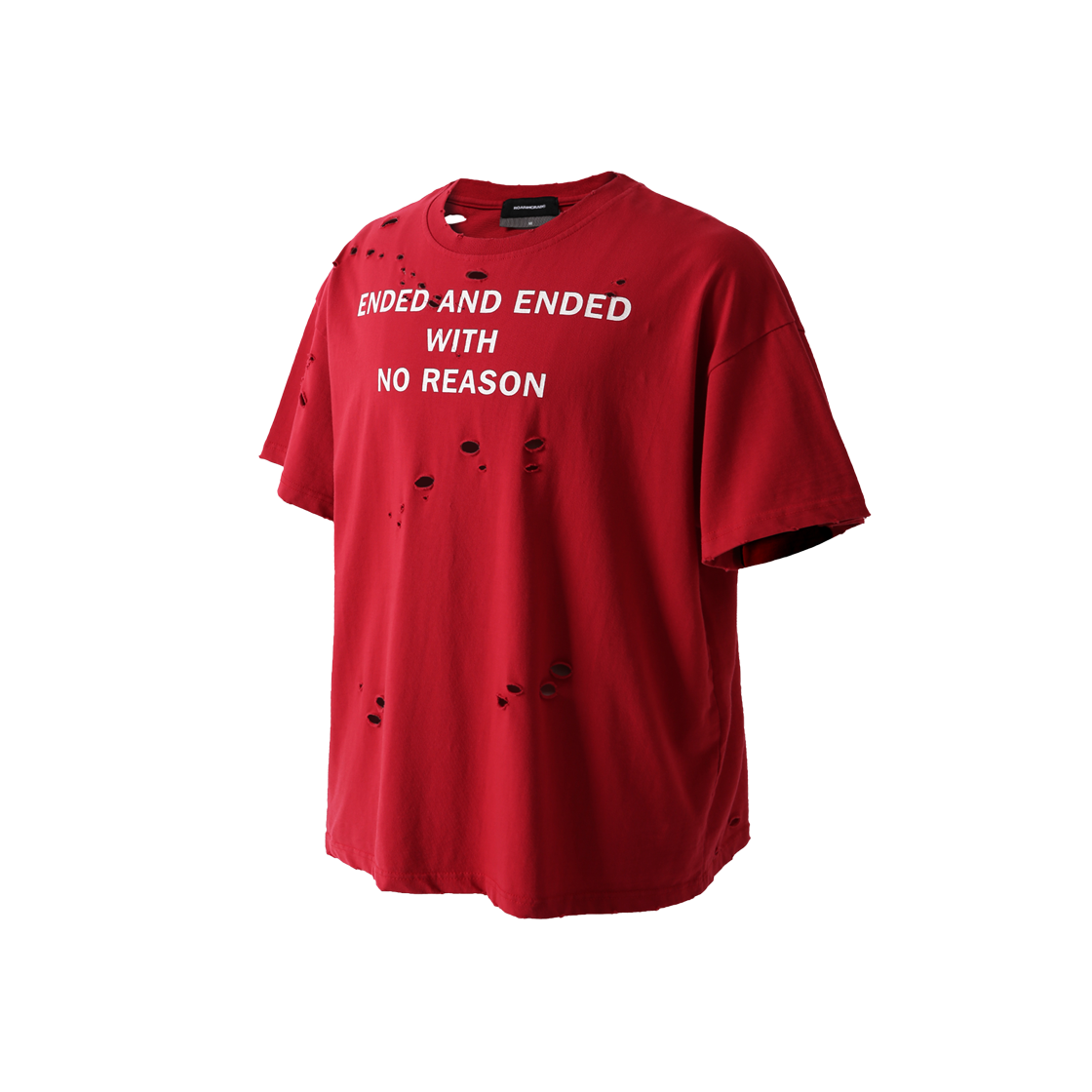 RRS5HL03RE ROARINGRAD Damage Lettering T-shirt Red