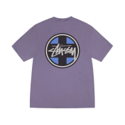 Stussy Cross Dot Pigment Dyed T-Shirts Grape
