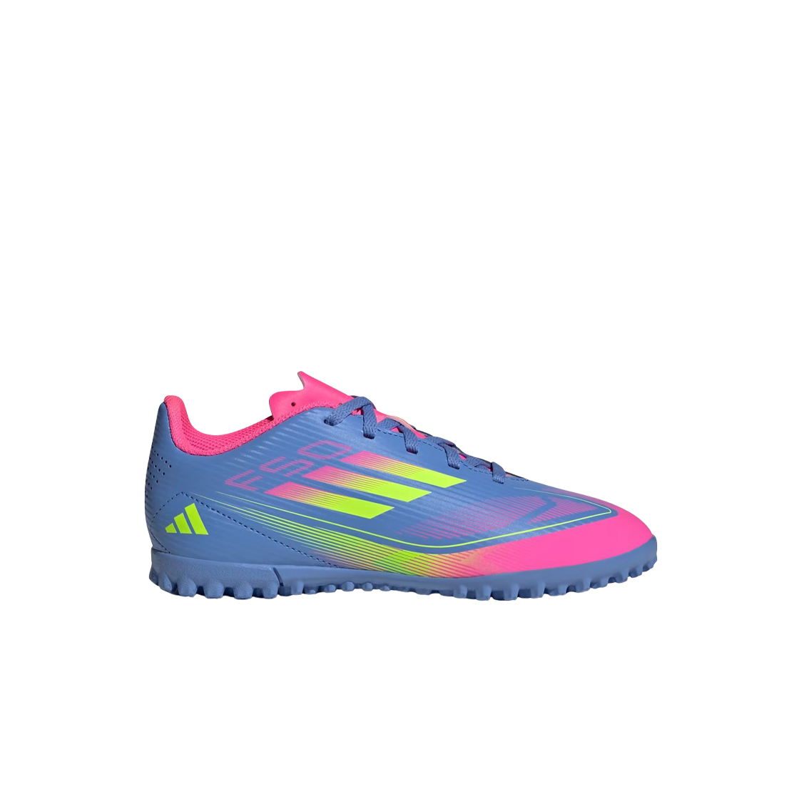 (J) 아디다스 F50 클럽 TF 블루 퓨전 루시드 레몬((J) Adidas F50 Club TF Blue Fusion Lucid Lemon) - 1