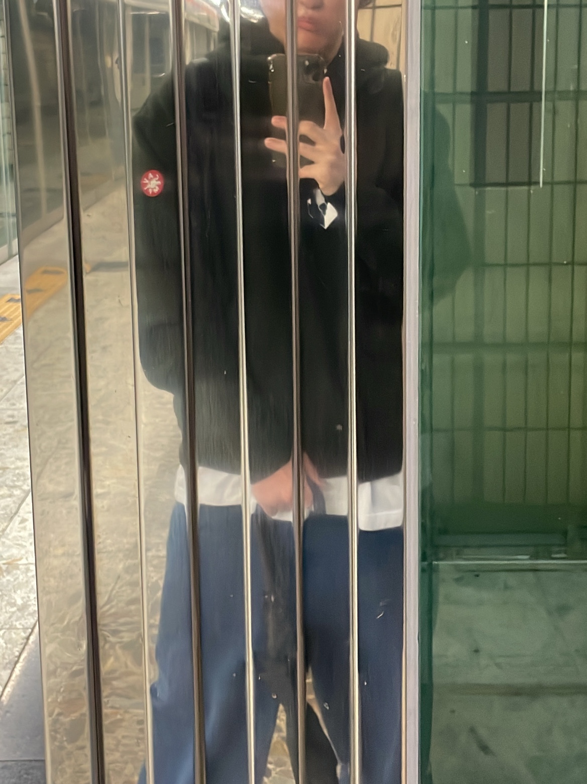 Cav Empt ZIG Model Hoody Black - 24SS, Polar Skate Co. Big Boy Pants [Dark Blue] 착용 스타일