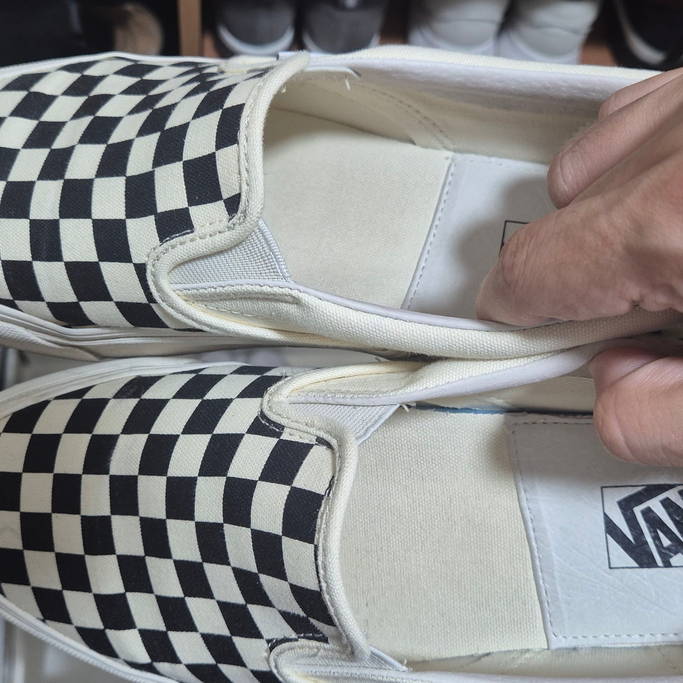 Vans Vault OG Classic Slip-On Checkerboard 착용 스타일