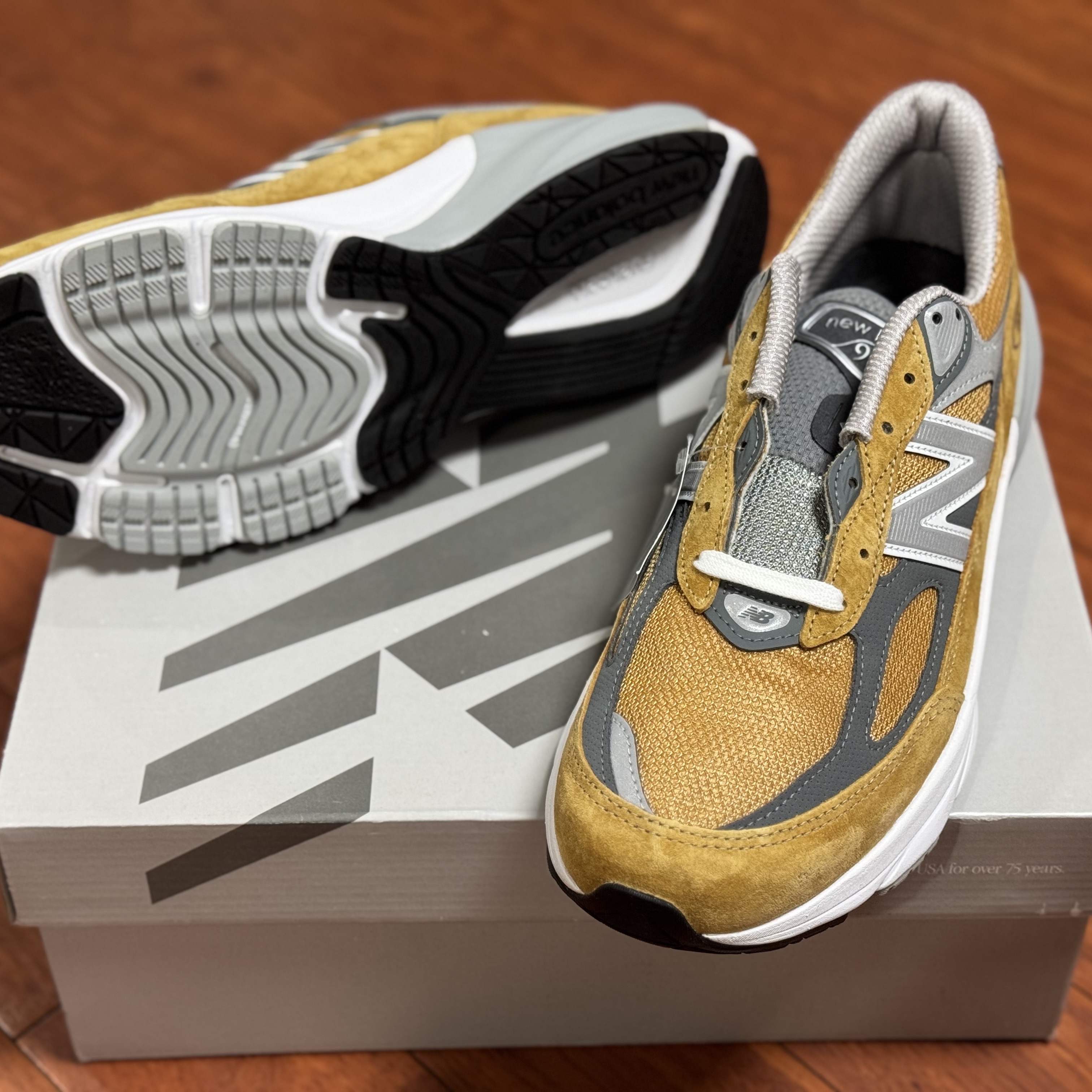 New Balance 990v6 Made in USA Workwear Grey 착용 스타일