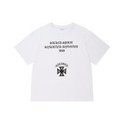 PHOS333 Uncaged Slogan T-Shirt White