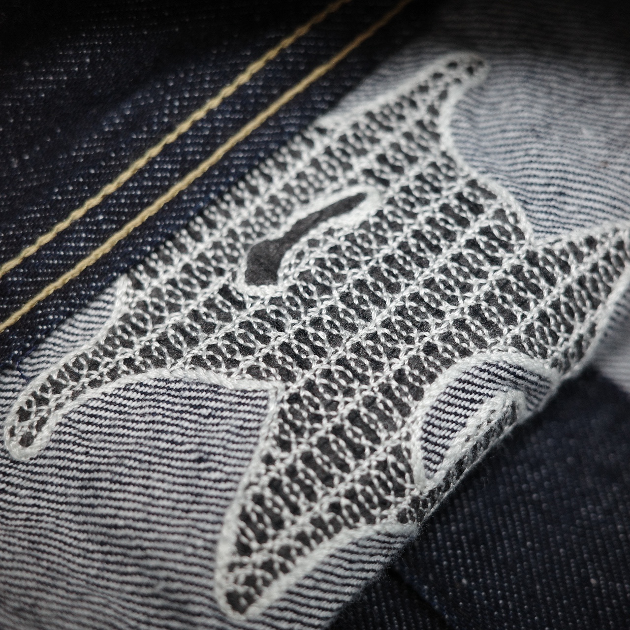 Kapital 11.5 oz. Denim Mexican Tuxedo Westerner Bone Jacket Indigo 착용 스타일 - 5