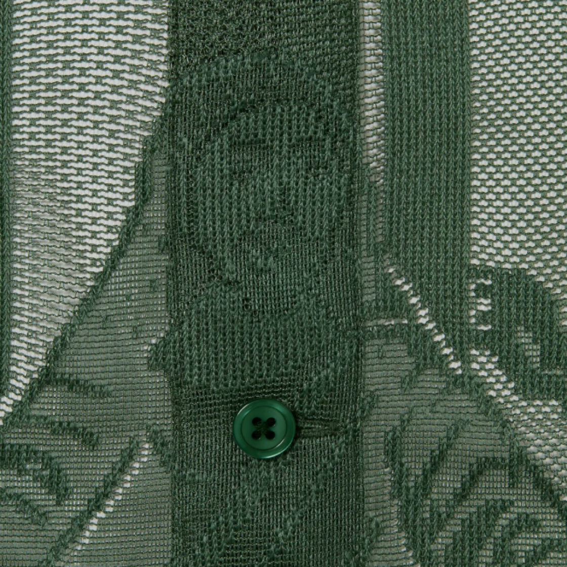 슈프림 라스트 서퍼 레이스 숏슬리브 셔츠 다크 그린 - 25SS(Supreme Last Supper Lace S/S Shirt Dark Green - 25SS) - 3