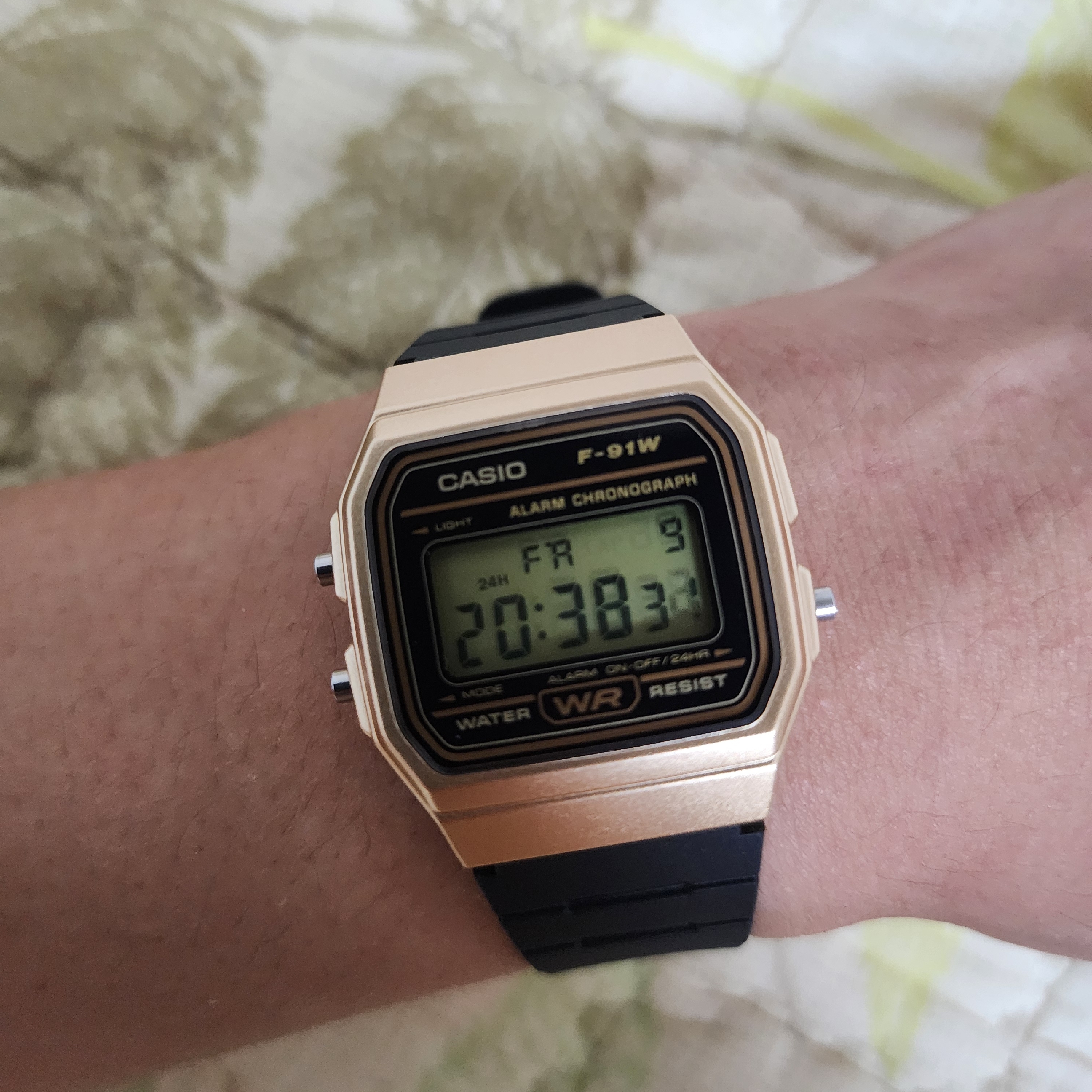 Casio F-91WM-9A 착용 스타일