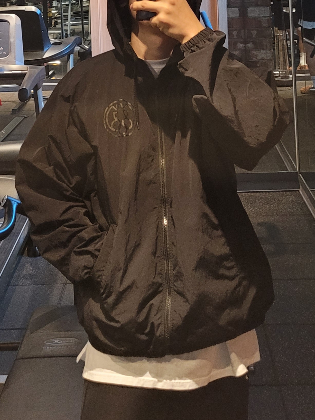 Yeezy x Gosha Rubchinskiy Vulture WB-01 Jacket Charcoal 착용 스타일 - 2