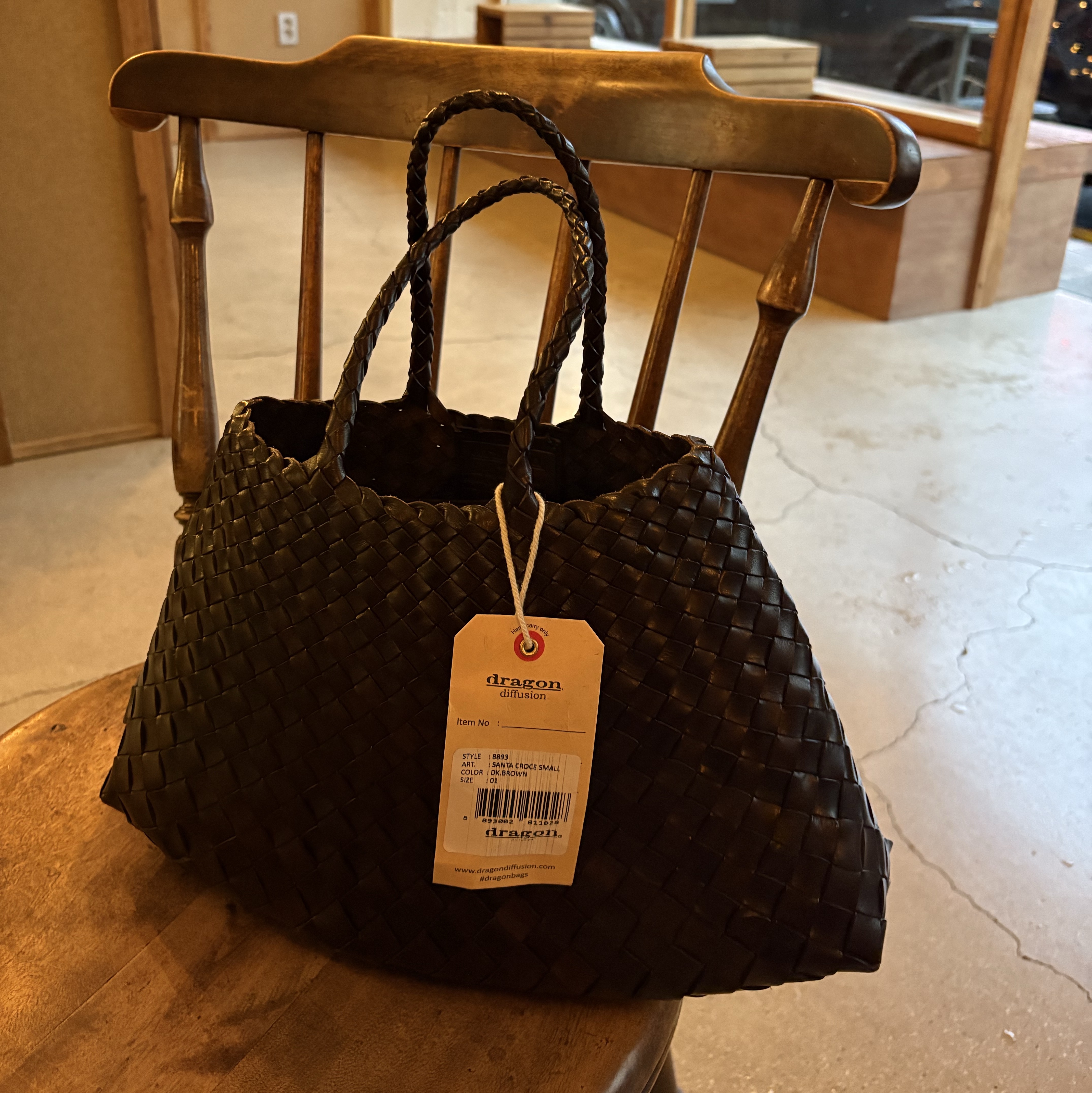 Dragon Diffusion Santa Croce Small Dark Brown 착용 스타일 - 1