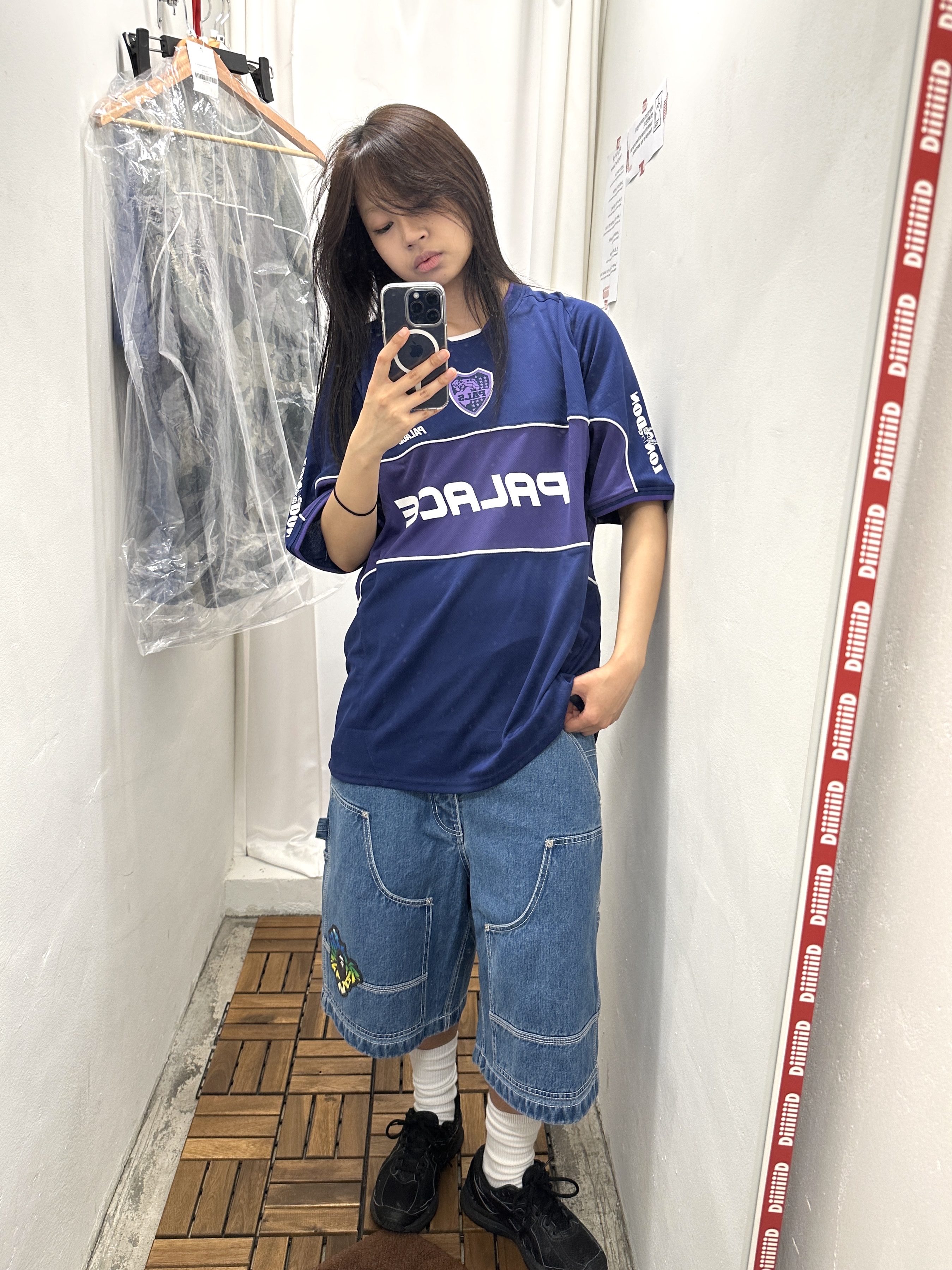 BAPE x Mitchell & Ness NFL New England Patriots Legacy Jersey Blue, Palace Mesh Jersey Woodland Camo - 24FW 착용 스타일 - 5