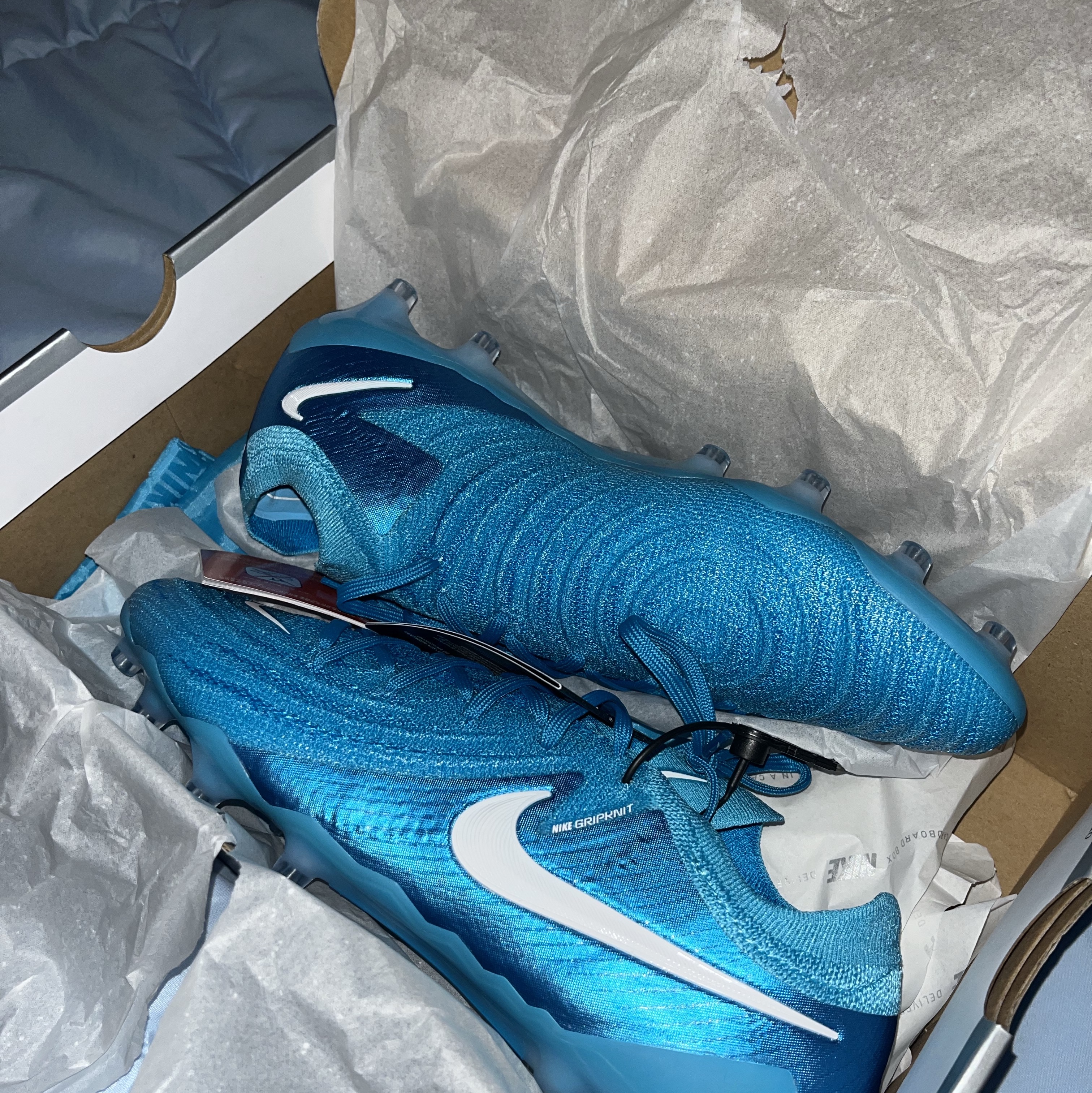 Nike Phantom GX 2 Elite AG Blue Fury White 착용 스타일