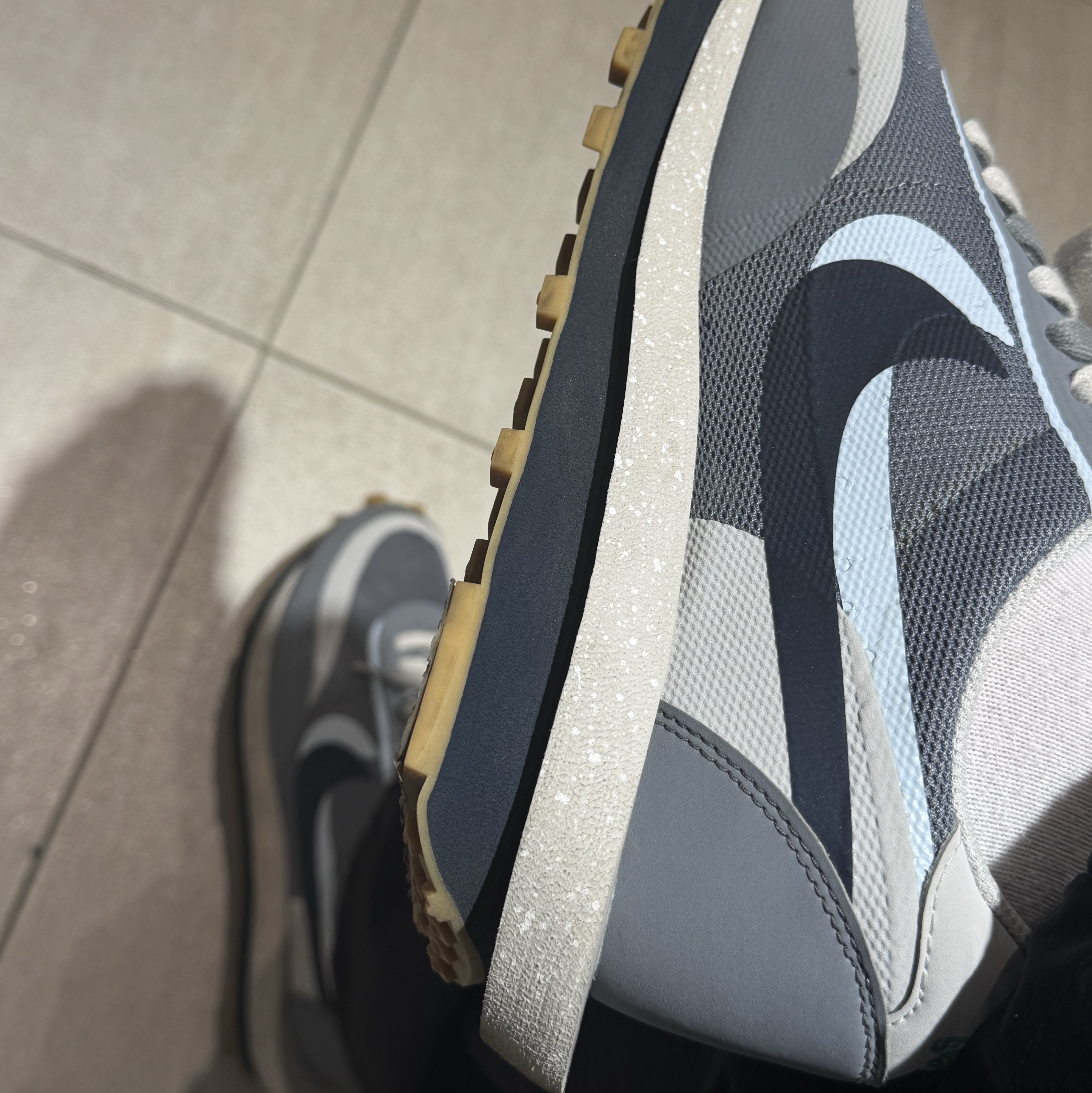 Nike x Sacai x Clot LDWaffle Cool Grey 착용 스타일