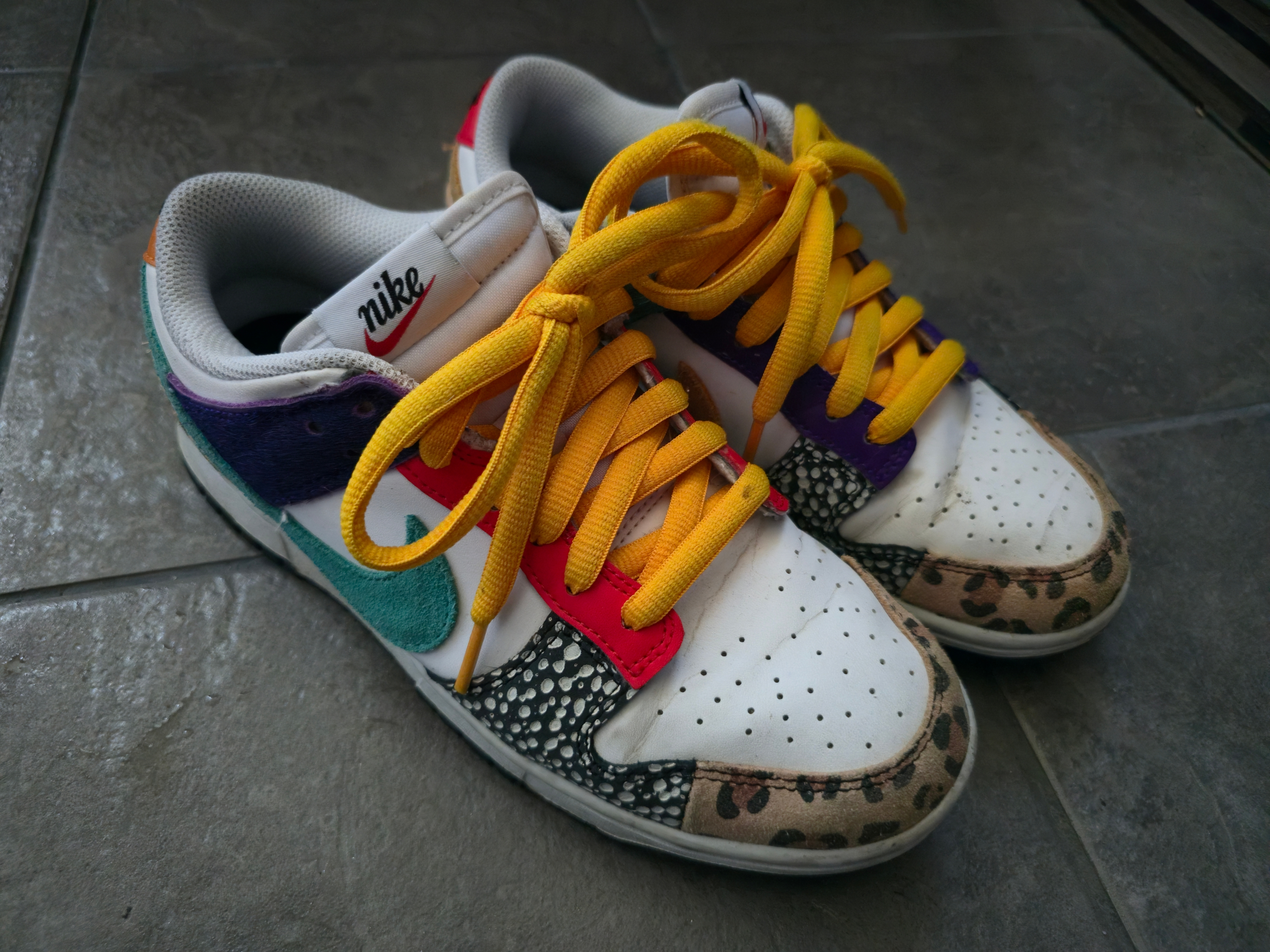 (W) Nike Dunk Low SE Patchwork 착용 스타일