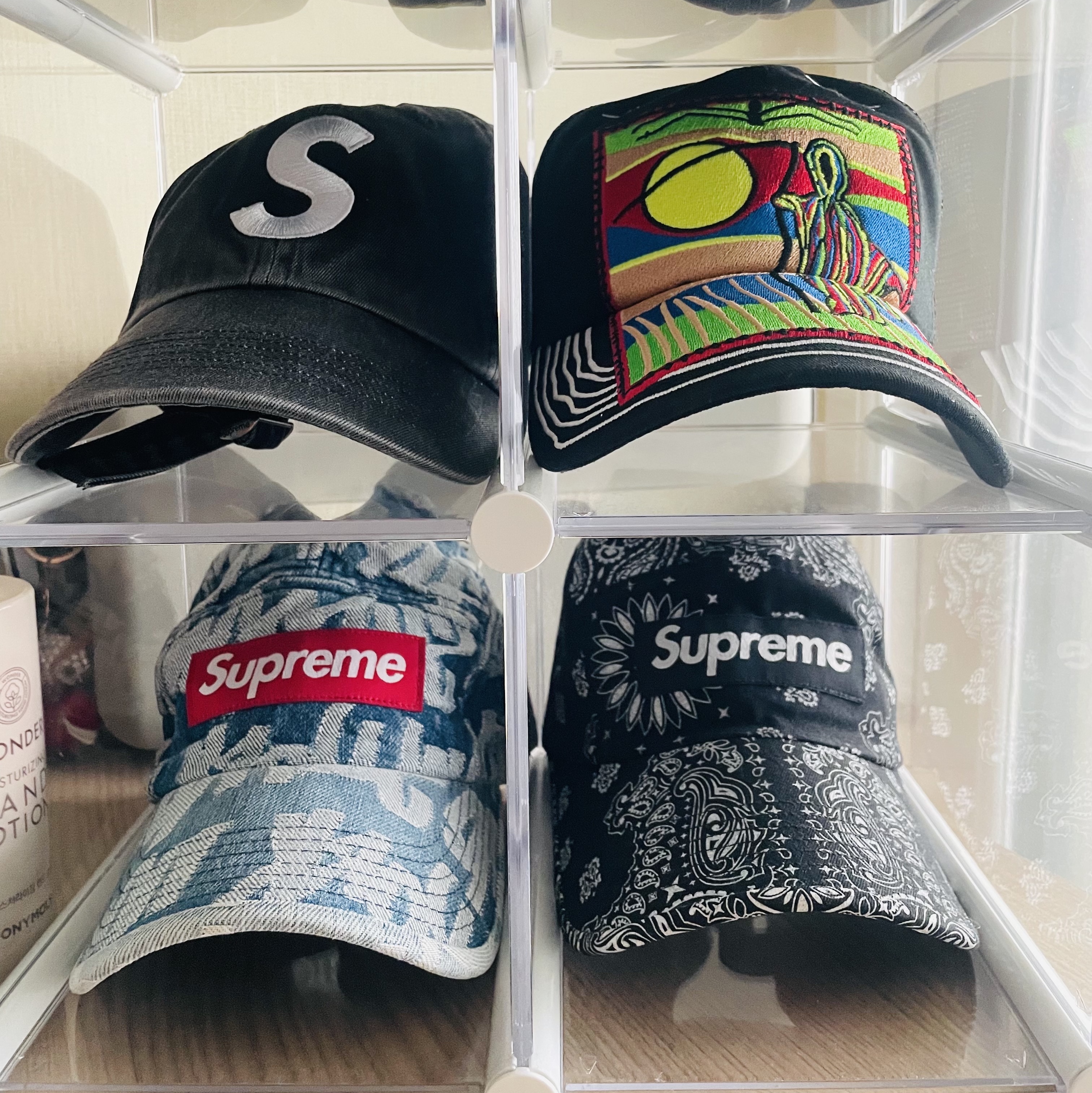 Supreme Reaper Mesh Back 6-Panel Black - 25SS 착용 스타일 - 3