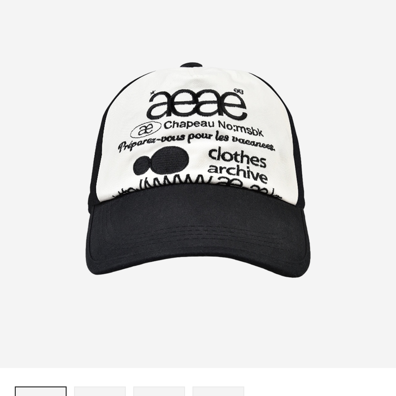 Aeae Web Logo Mesh Cap Black 착용 스타일