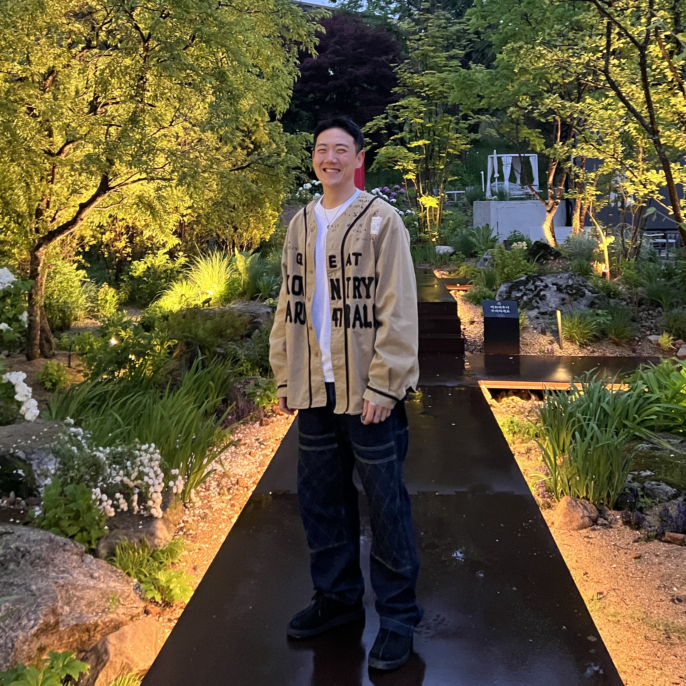 Kapital Chino Great Country Damaged Baseball Long Sleeve Shirt Beige, Kapital 11.5 oz. Denim Lumber Pants Indigo 착용 스타일 - 1