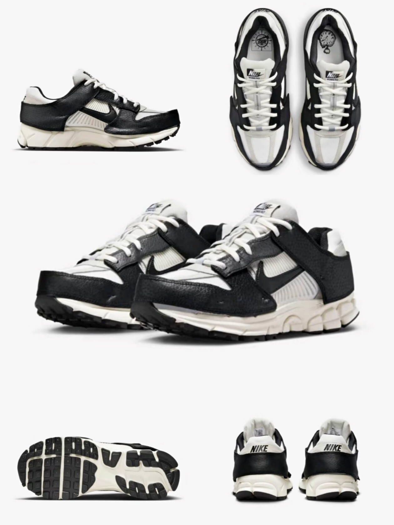 (W) Nike Zoom Vomero 5 Wolf Grey and Black 착용 스타일 - 2