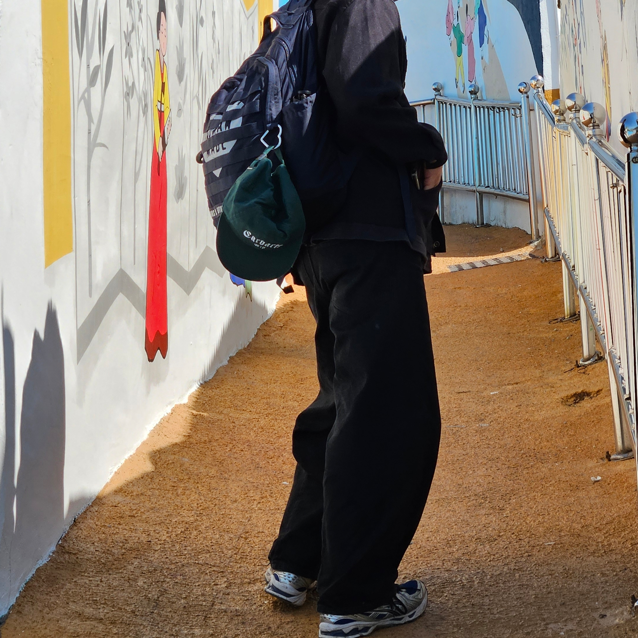 Human Made Military Backpack Navy, Asics Gel-Kayano 14 Monaco Blue Black 착용 스타일