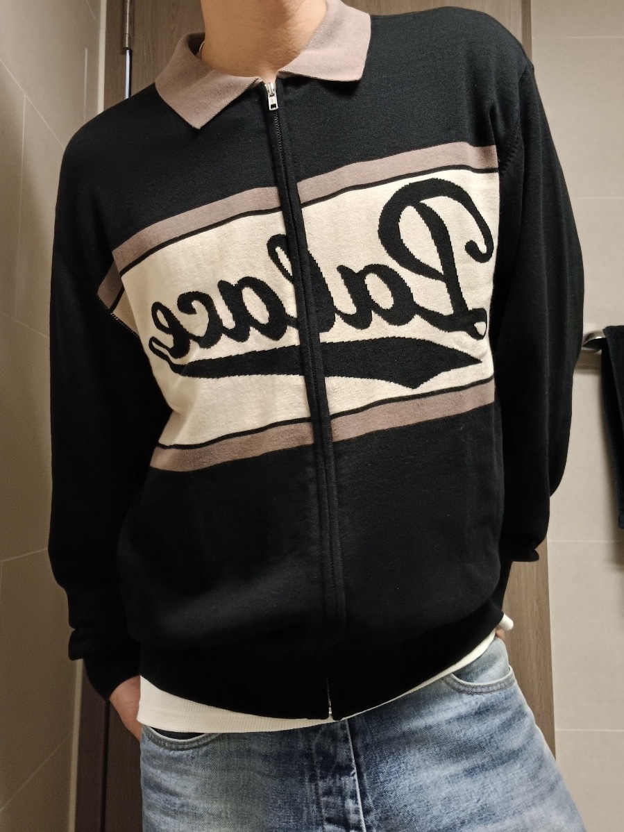 Palace Soul Knit Black - 25SS 착용 스타일 - 2