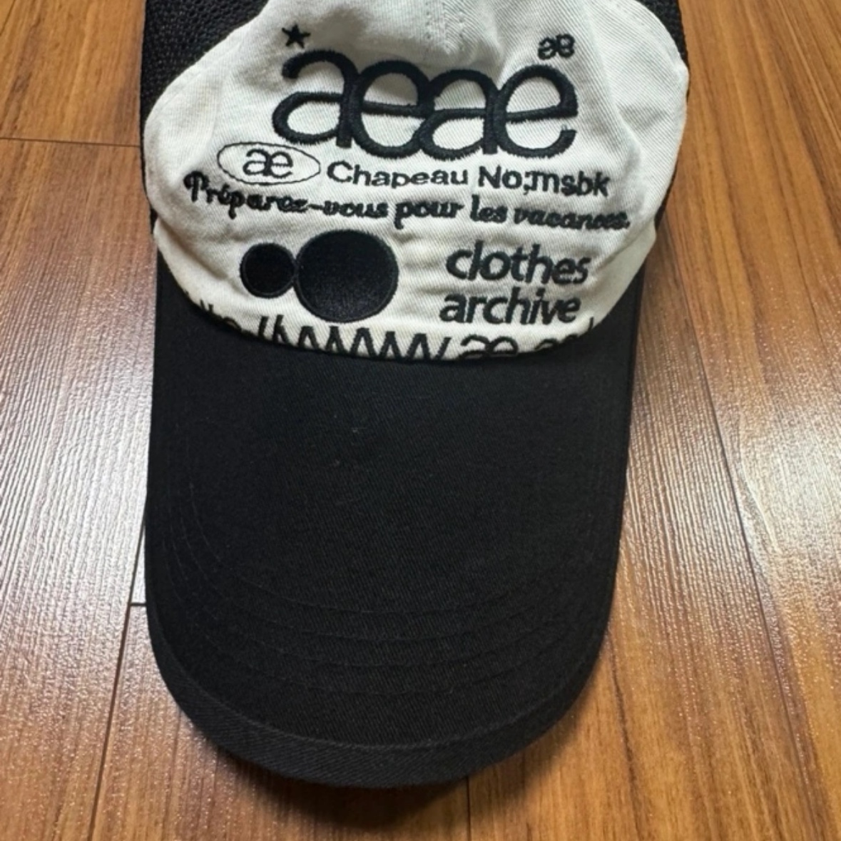 Aeae Web Logo Mesh Cap Black 착용 스타일