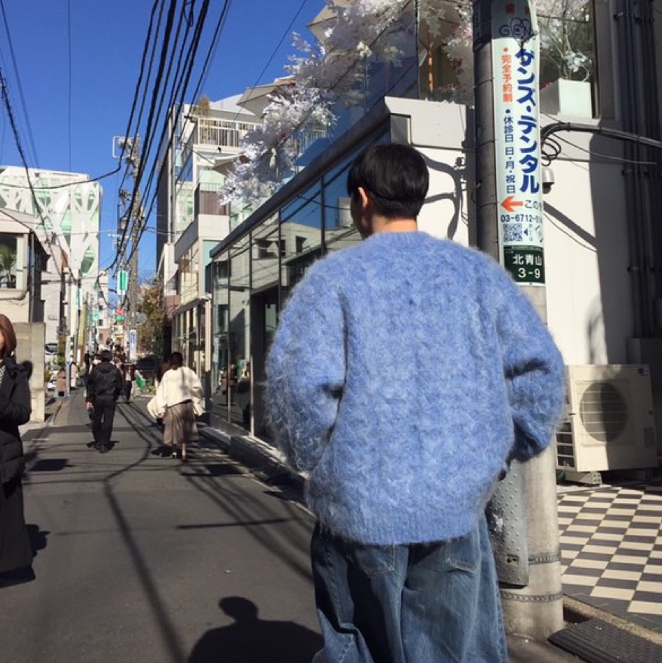 Needles H.D. Wide Denim Pants Indigo 착용 스타일
