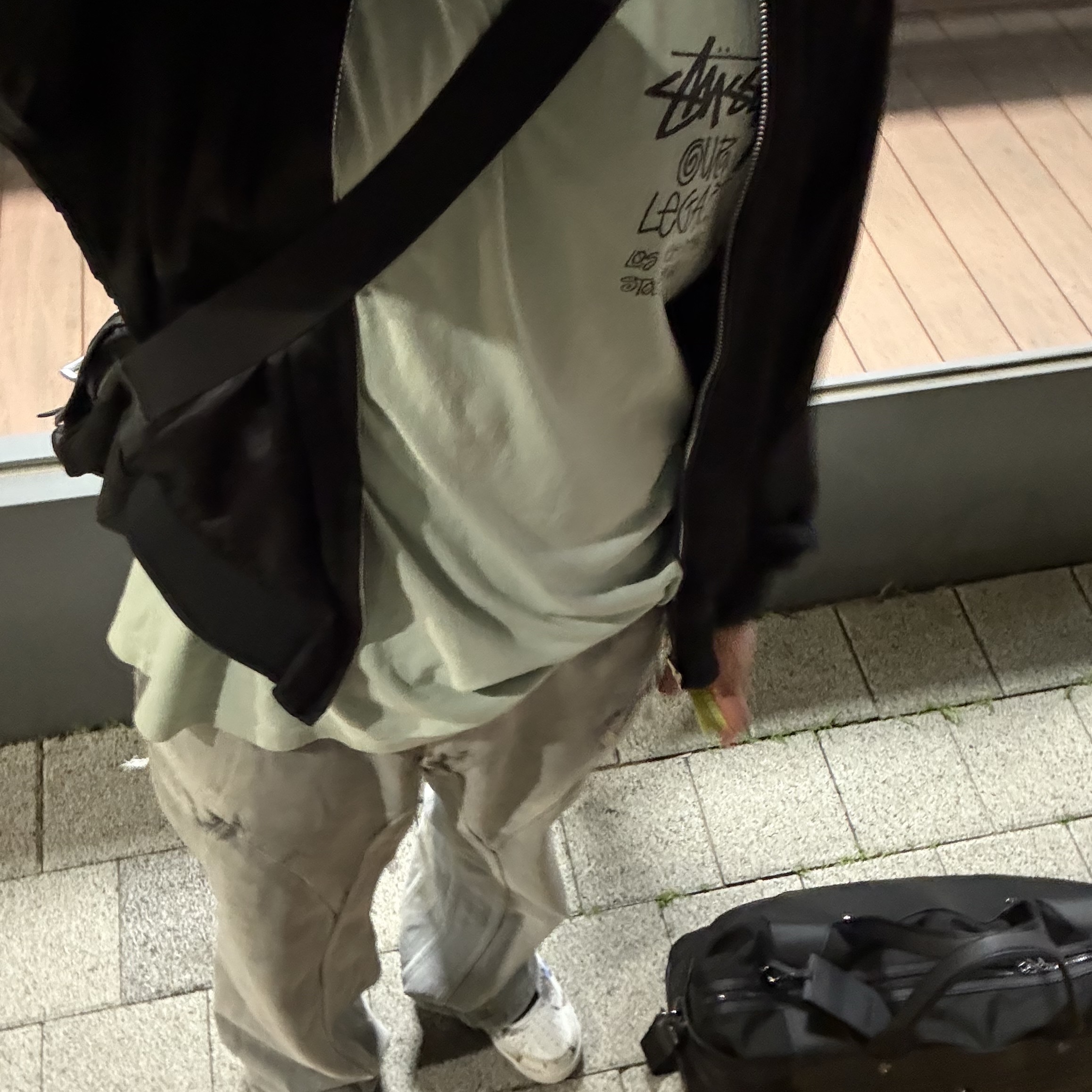 Nike x Peaceminusone Air Force 1 Low Para-Noise 2.0, Stussy x Our Legacy Surfman Pig. Dyed T-Shirt Mint - 21FW 착용 스타일 - 1