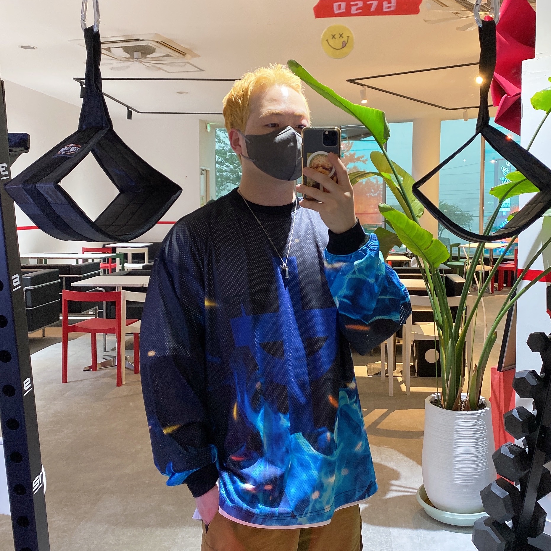 [Last-Order] True Religion x One Piece Phoenix Mesh Long Sleeve Black 착용 스타일 - 1