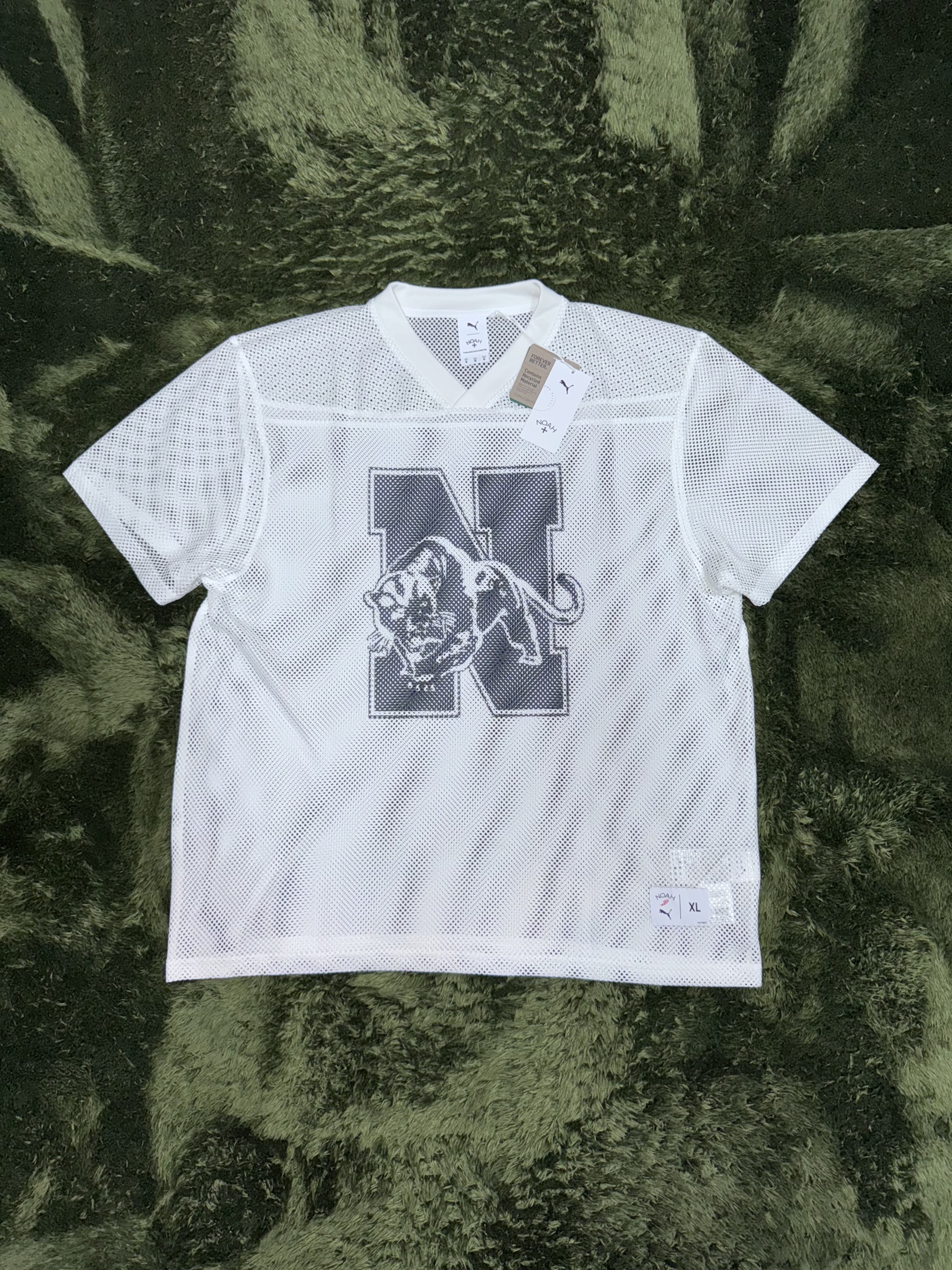 Puma x Noah Mesh Practice Top White 착용 스타일 - 1