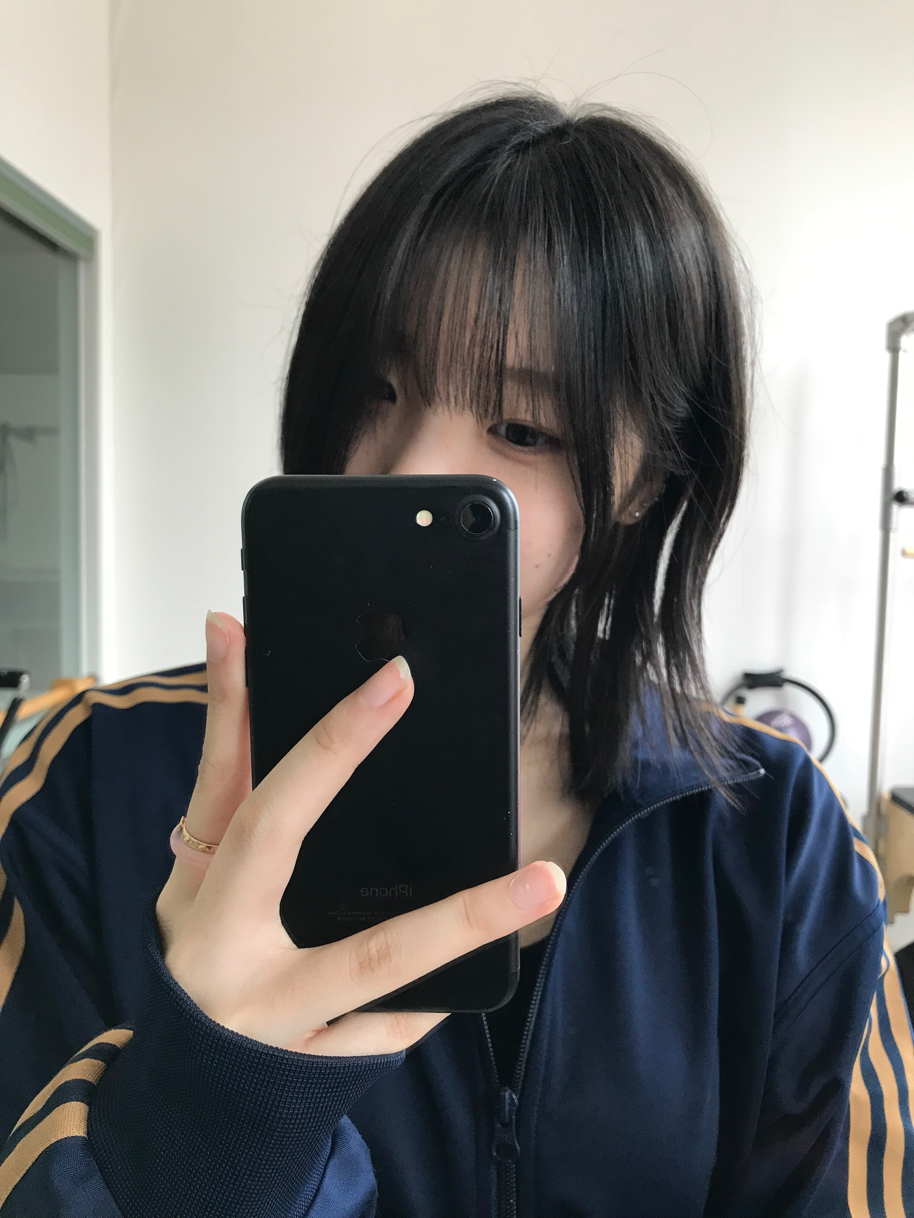 Adidas Track Jacket Night Indigo Mesa - KR Sizing 착용 스타일 - 3