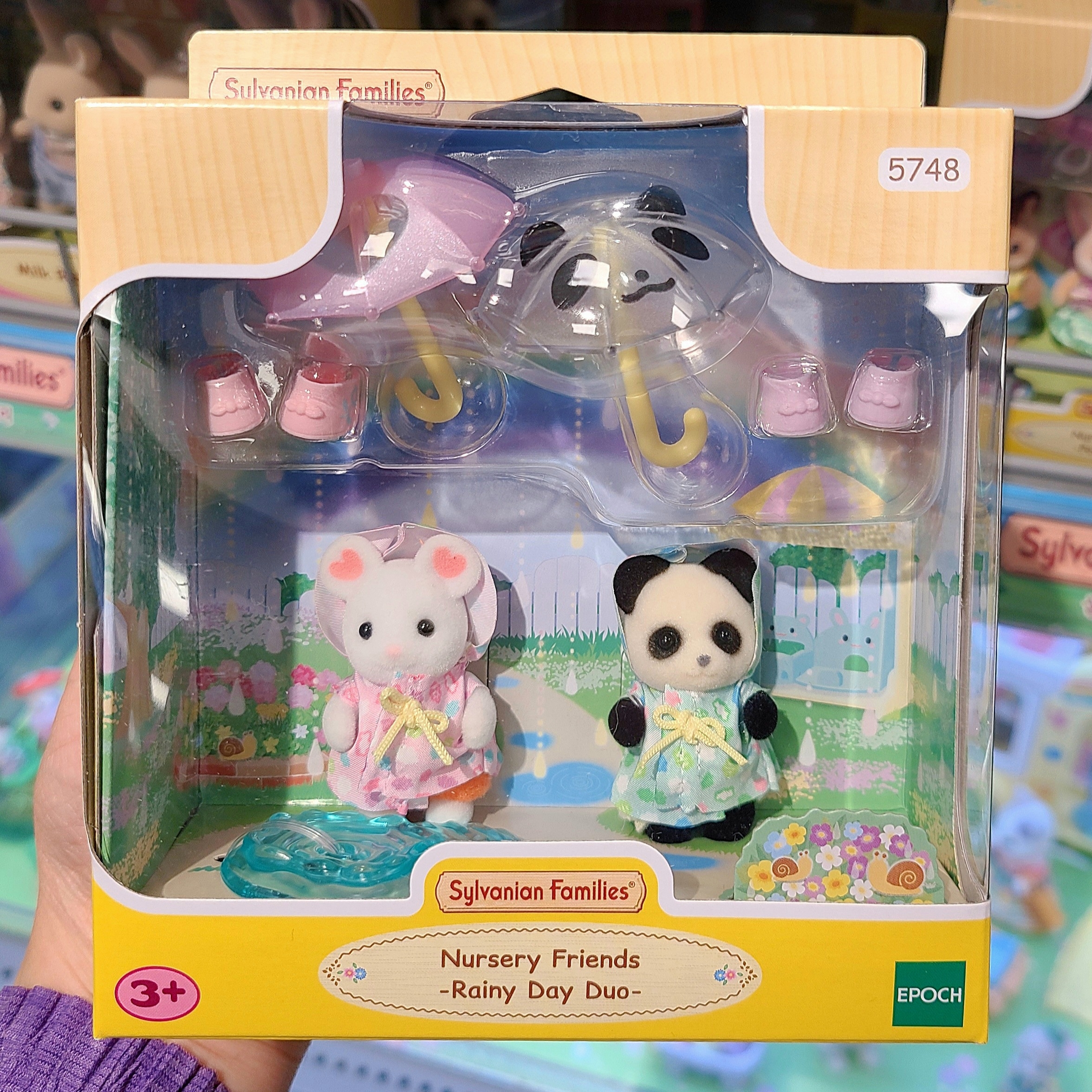 Sylvanian Families Flora Rabbit Twins, Sylvanian Families Milk Rabbit Family 착용 스타일 - 3