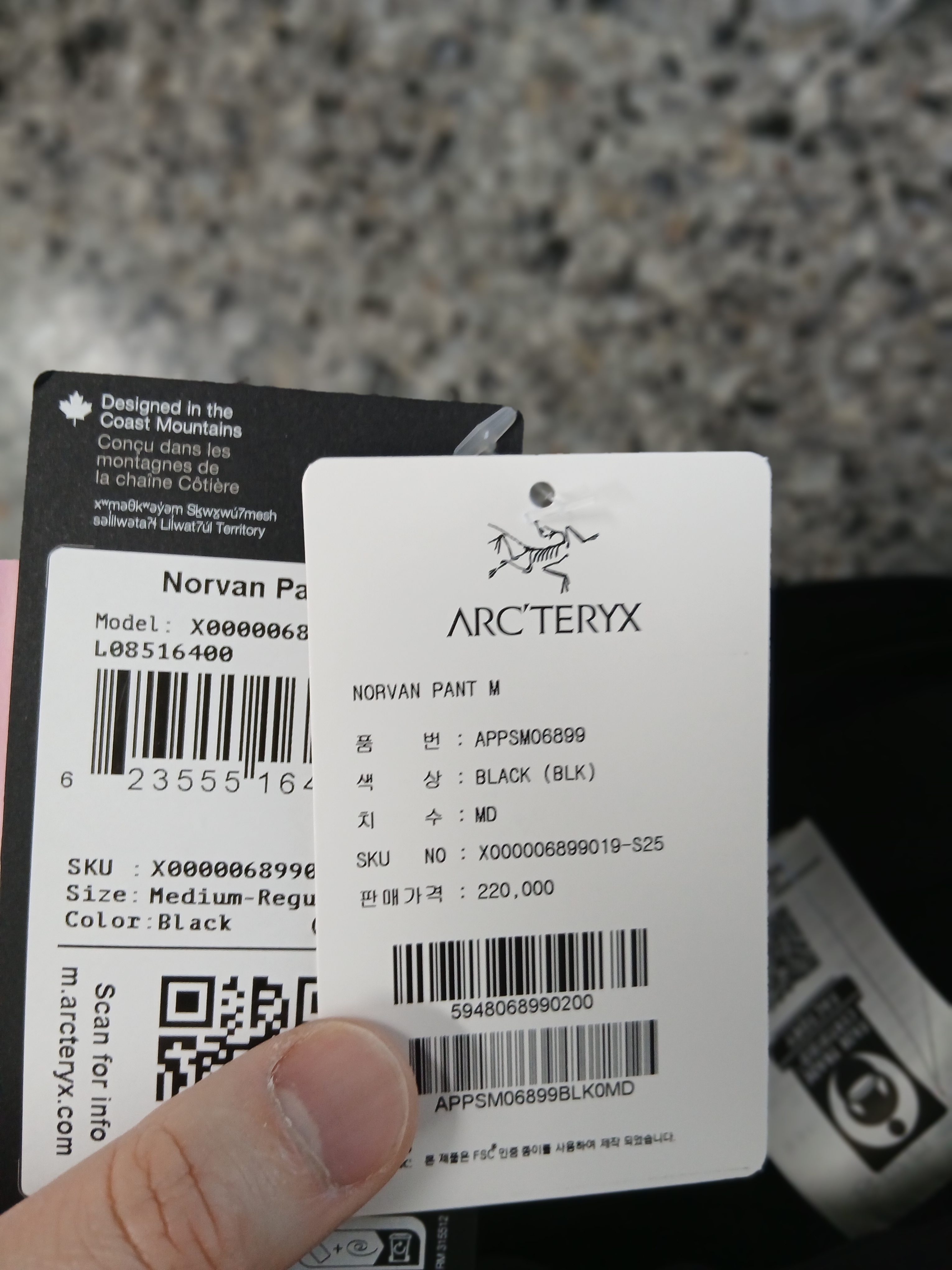 Arc'teryx Norvan Insulated Pants Black 착용 스타일 - 3