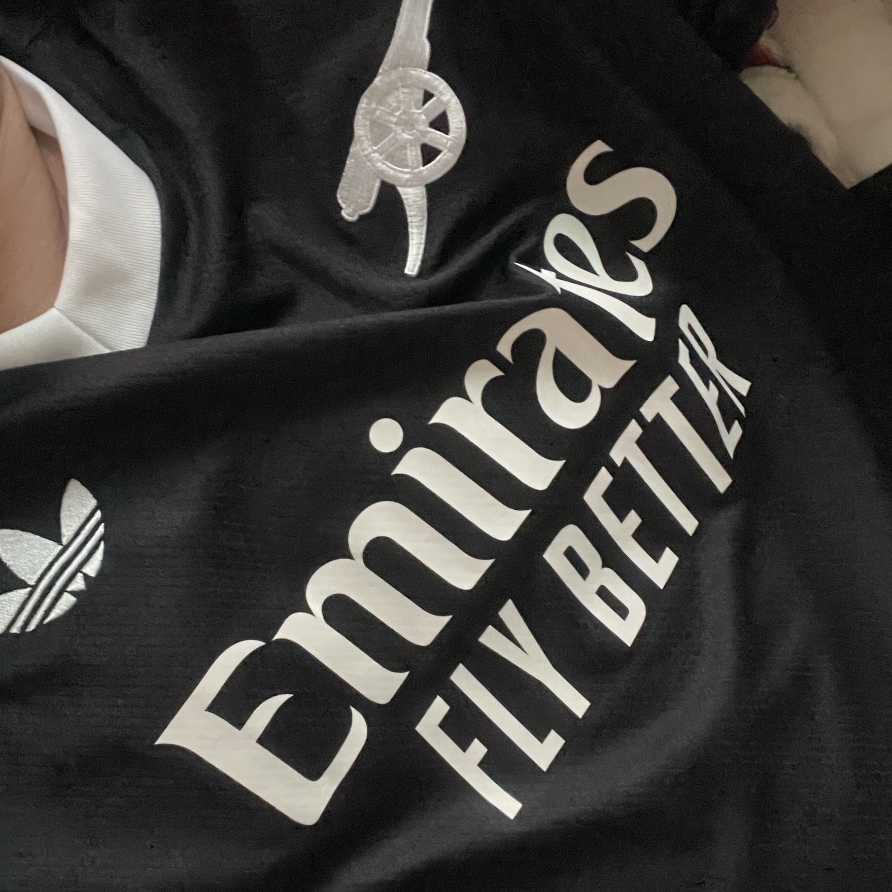 Adidas Arsenal 2024/25 Away Jersey Black - US Sizing (Non Marking Ver.) 착용 스타일